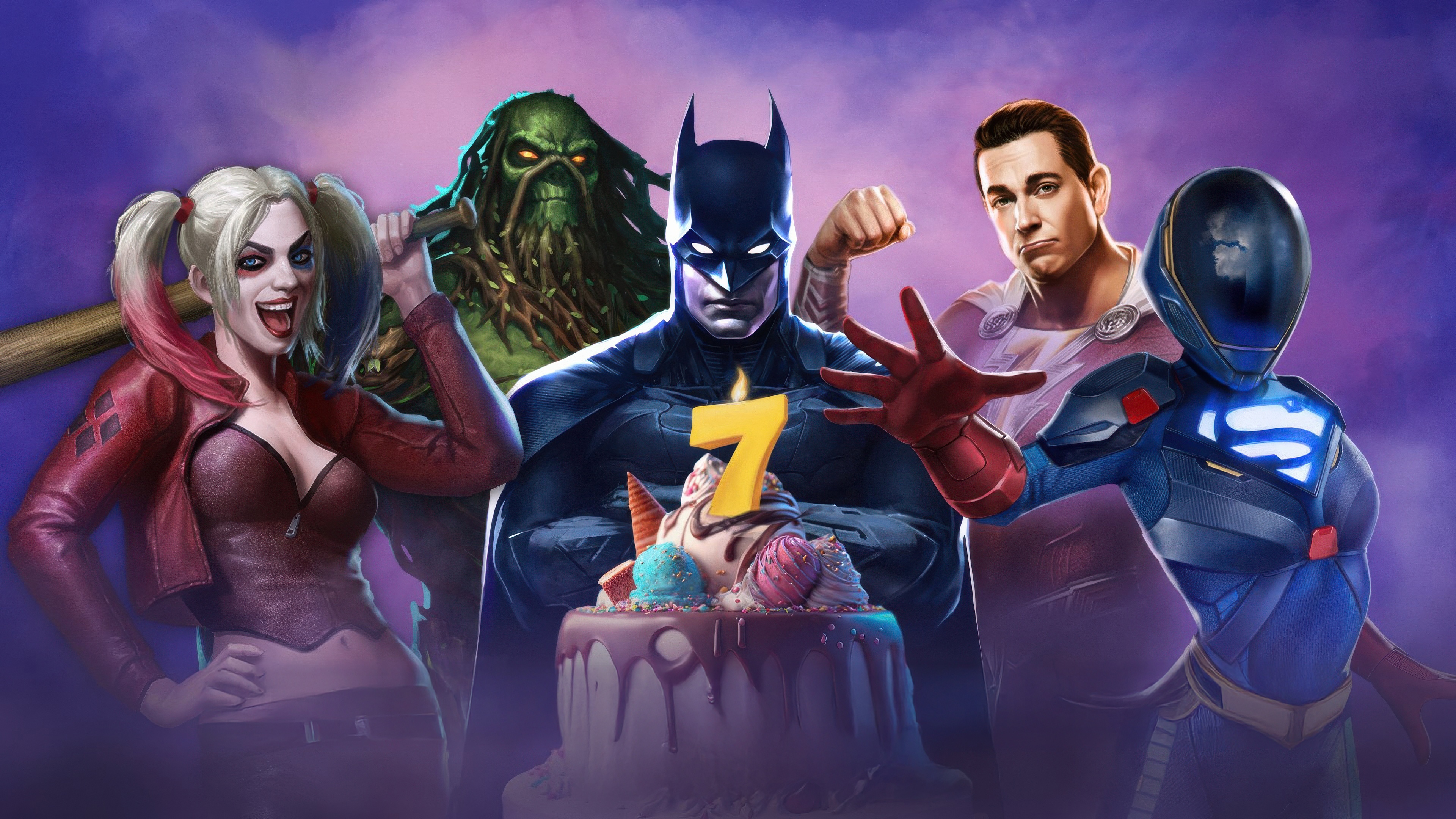 Injustice 2 7th Anniversary Celebration HD Wallpaper