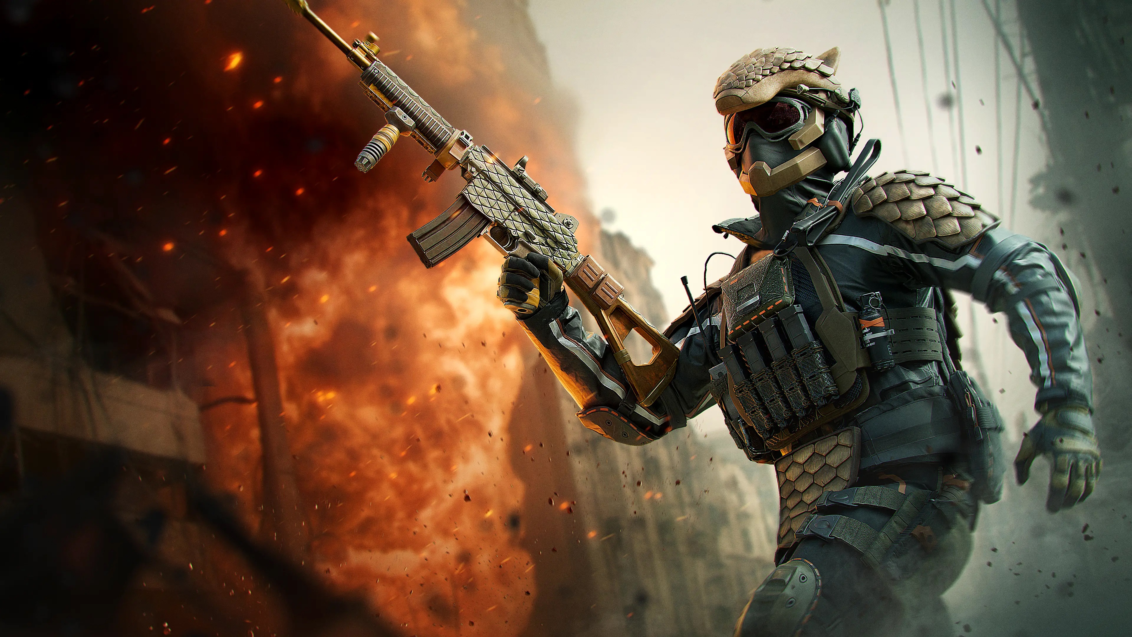 Call of Duty Mobile Soldier with Assault Rifle HD Wallpaper