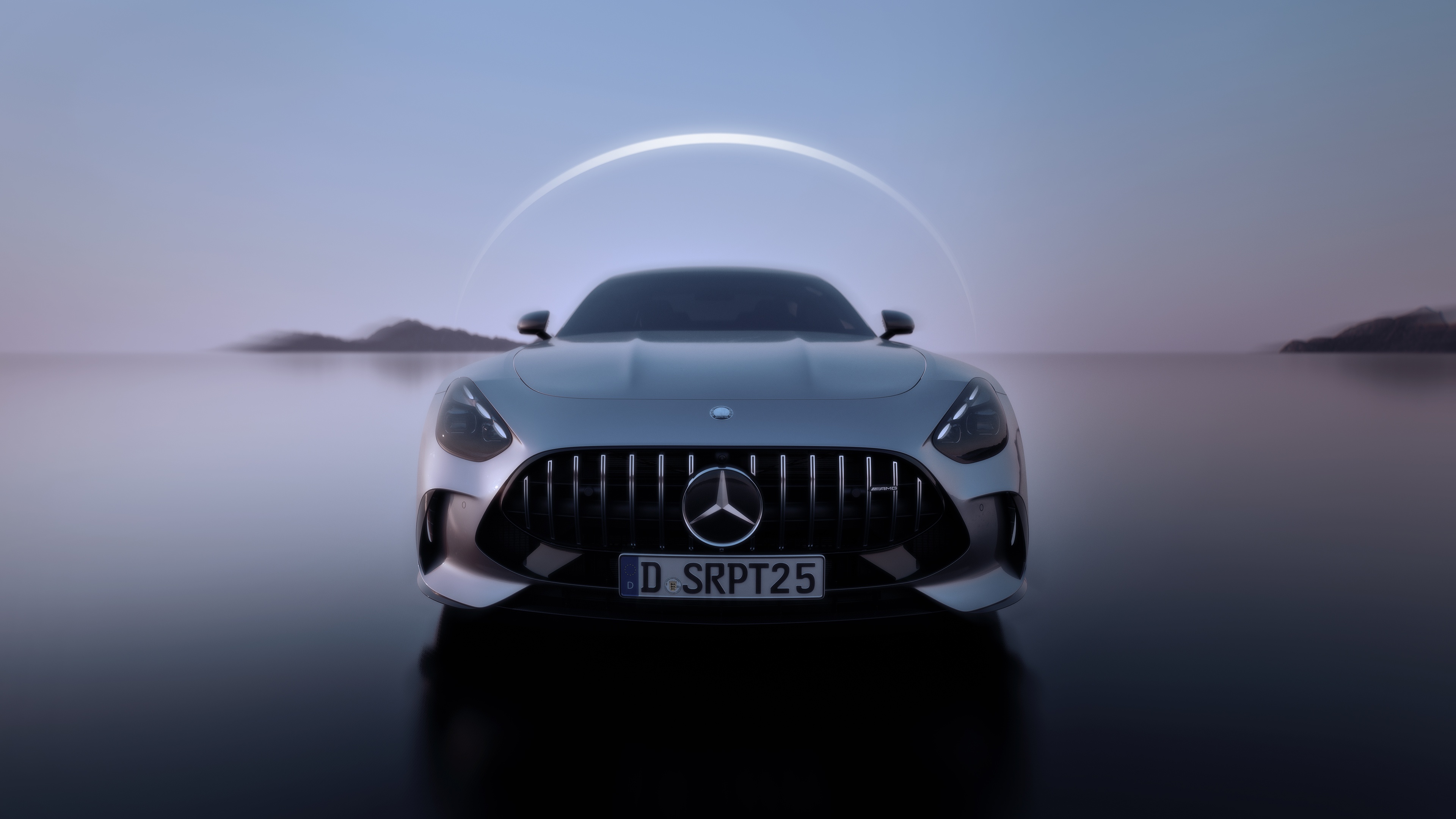 2025 Mercedes AMG GT 63 Front View HD Wallpaper