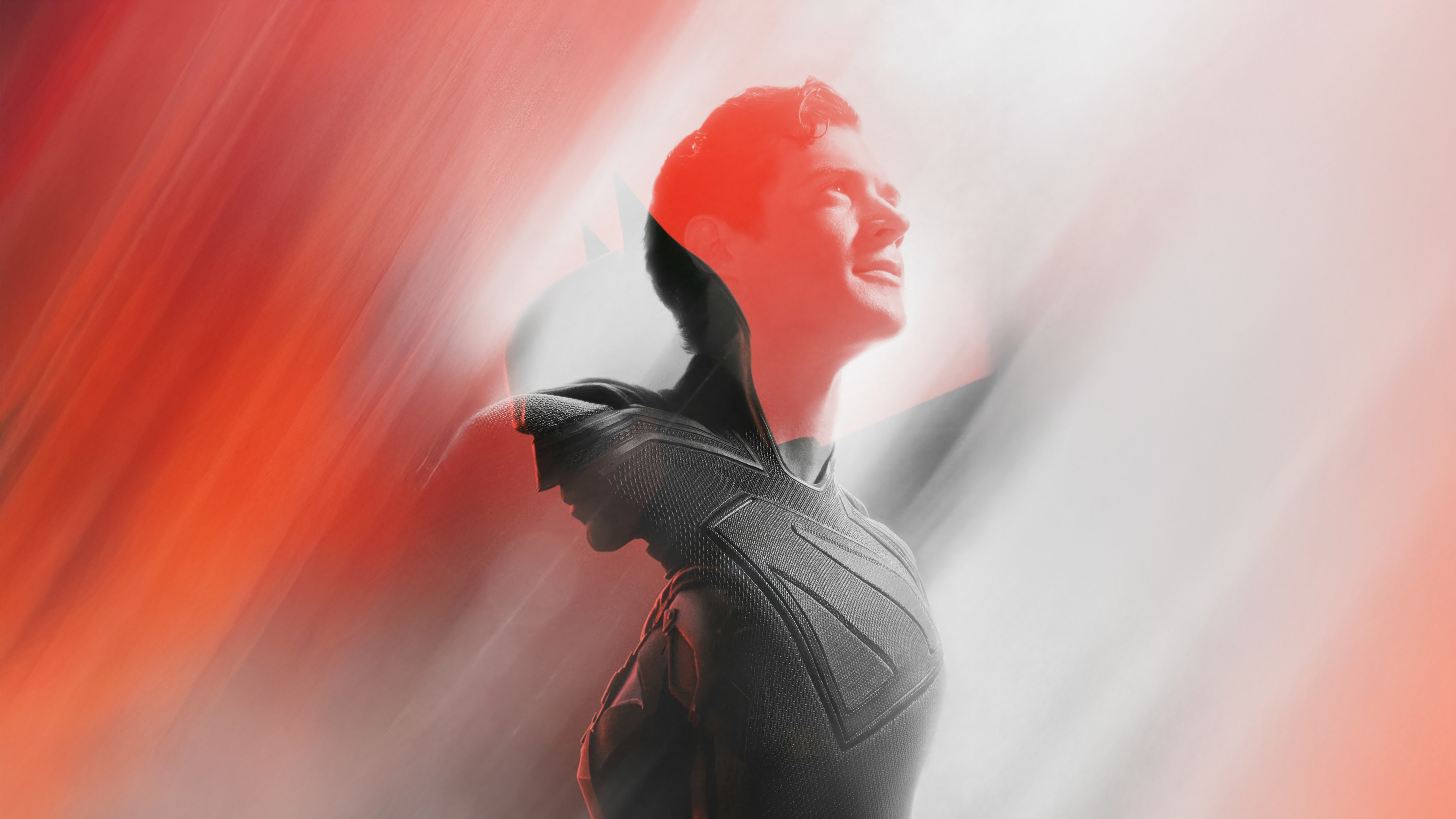 Superman and Batman Double Exposure HD Wallpaper
