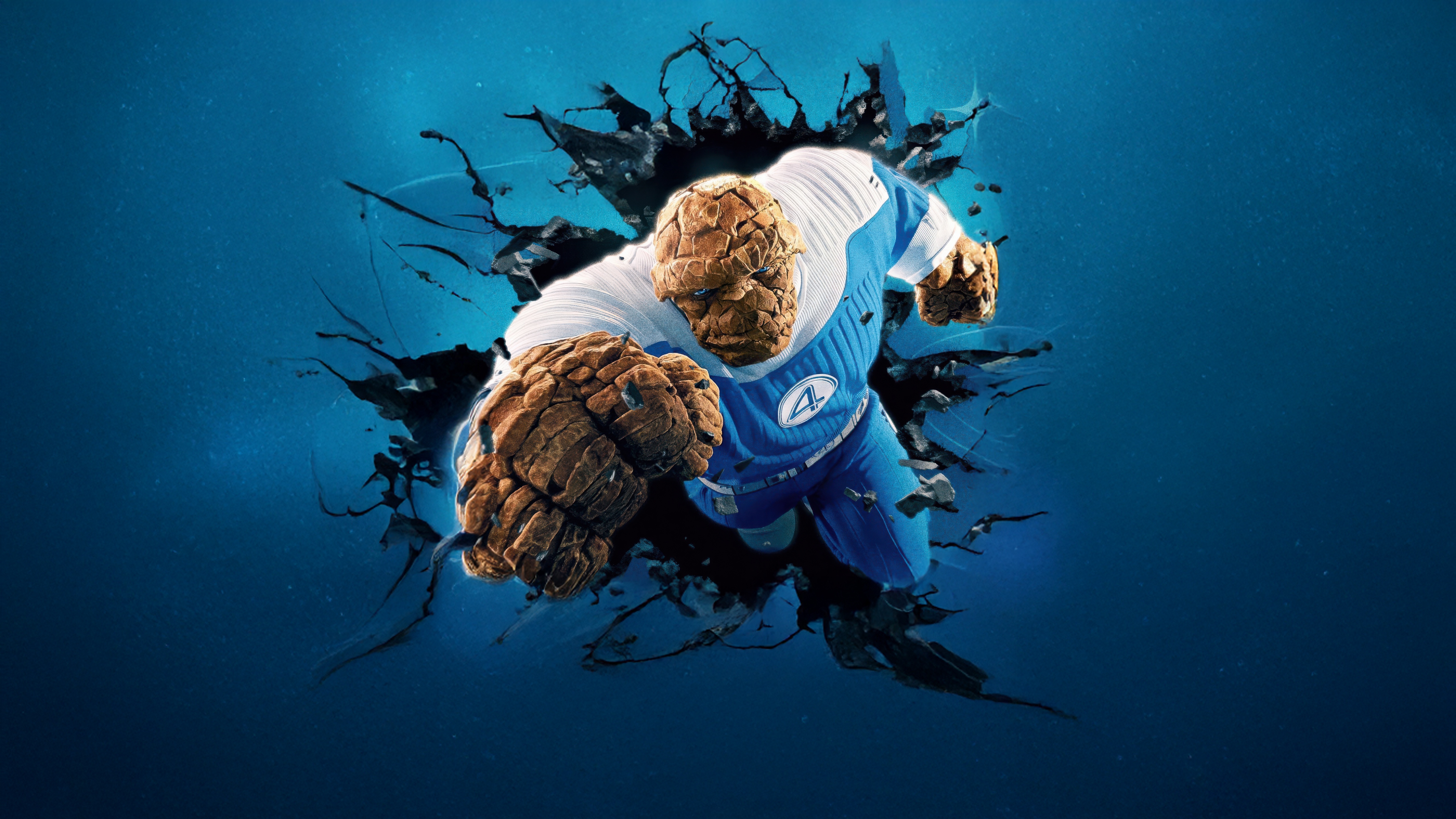 The Thing from The Fantastic Four breaks through HD Wallpaper