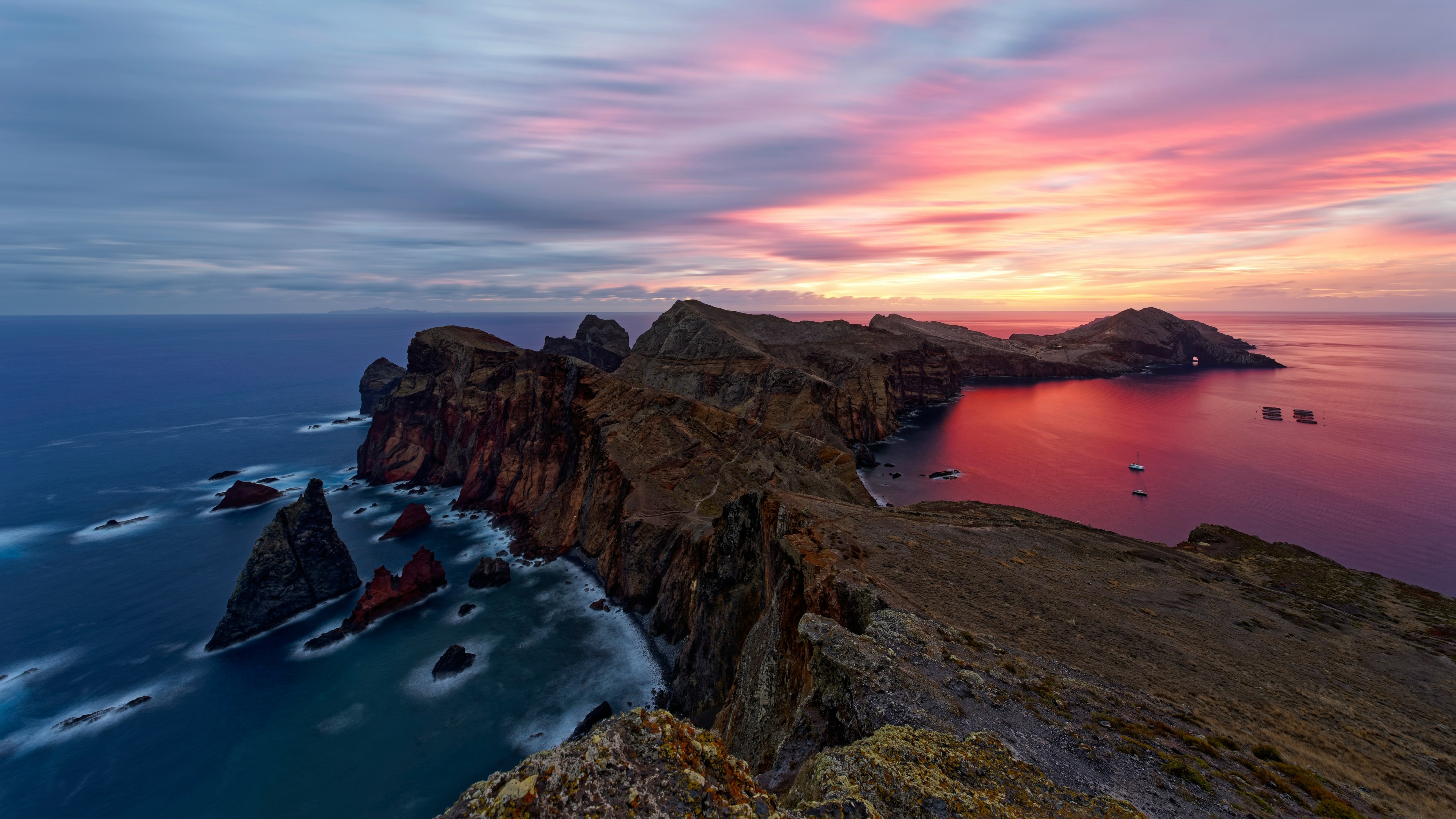 Ponta de São Lourenço, Madeira, Portugal at sunset HD Wallpaper