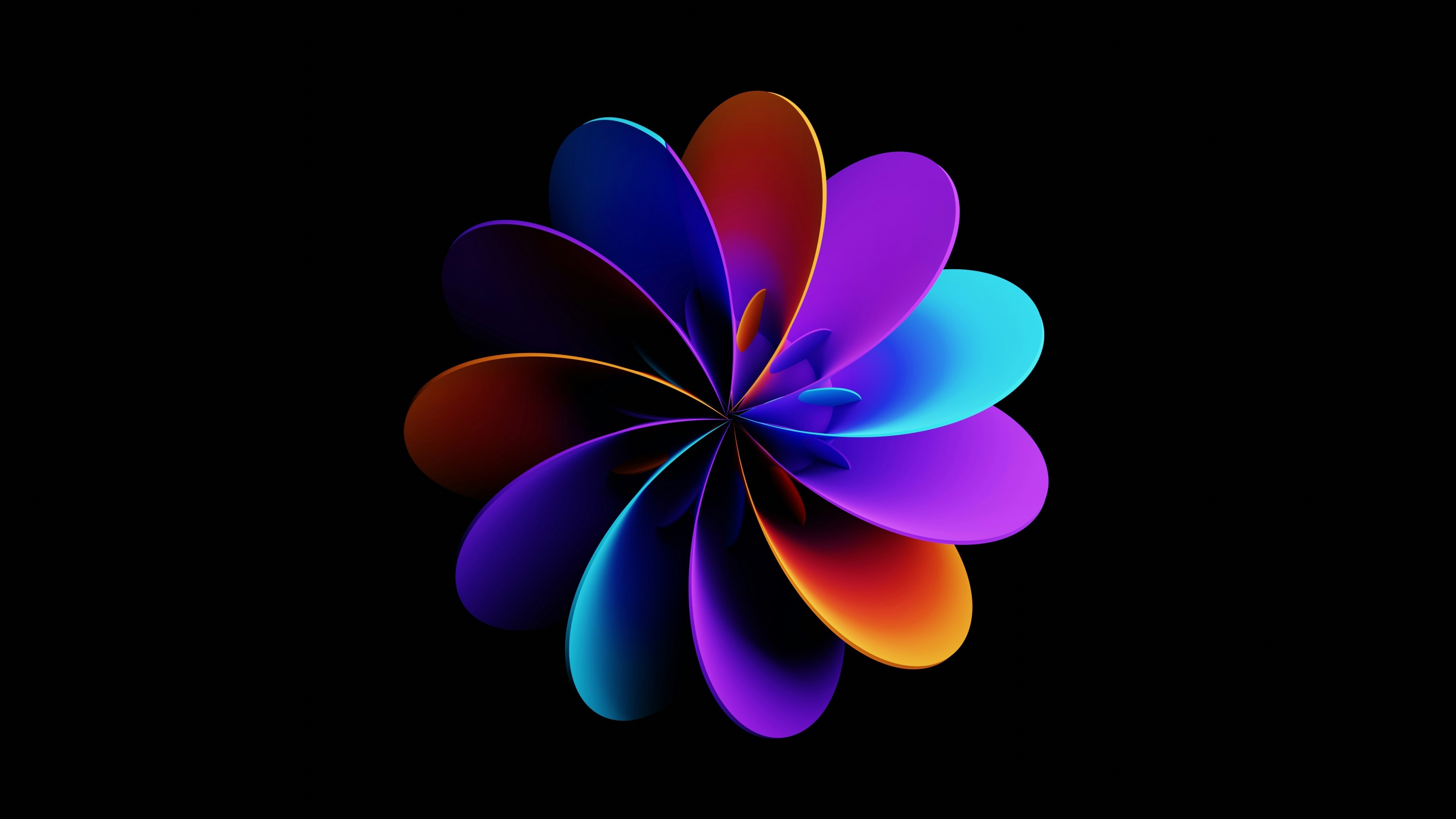 Abstract Flower Of Light HD Wallpaper