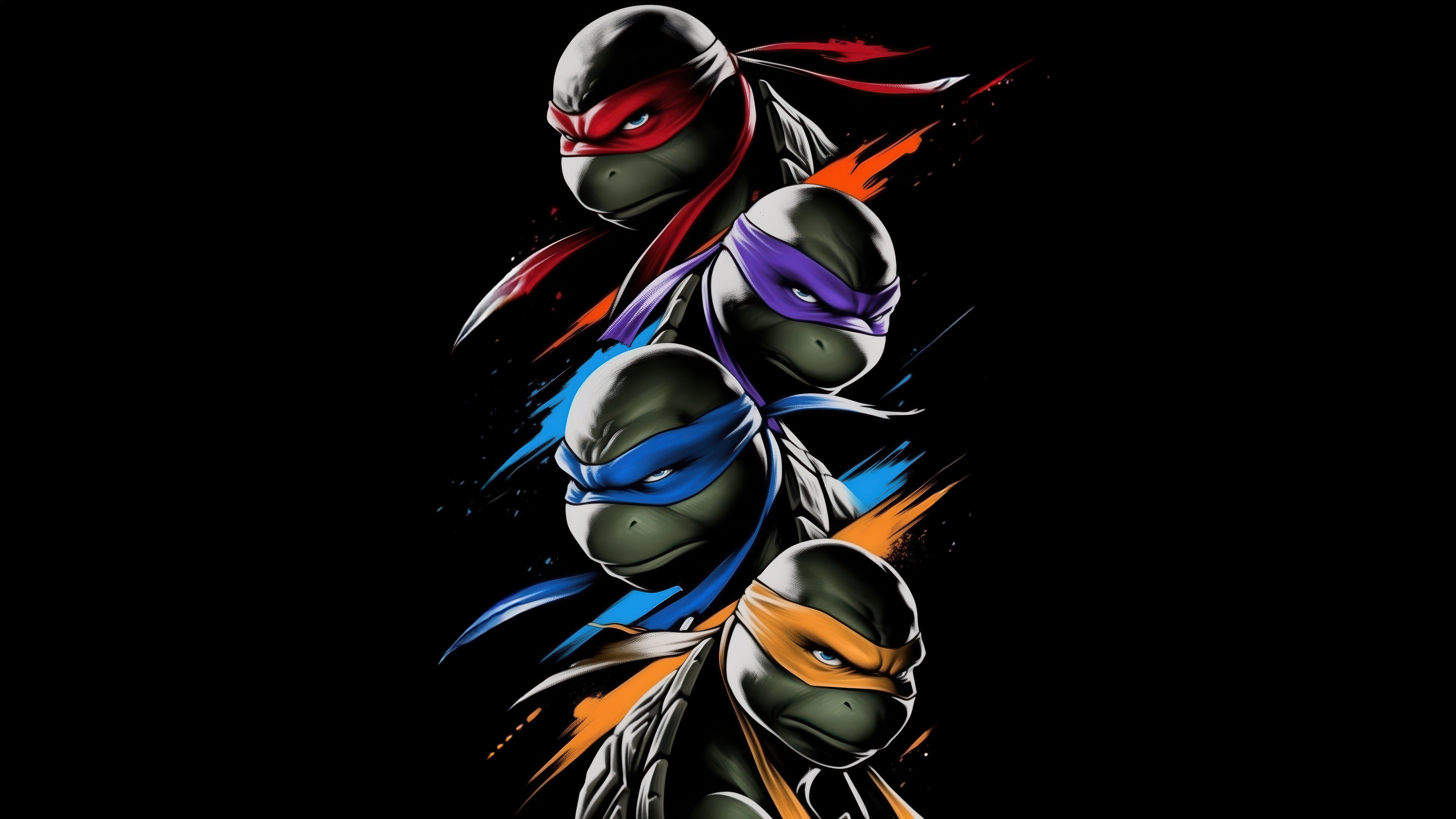 Teenage Mutant Ninja Turtles Brothers In Battle HD Wallpaper