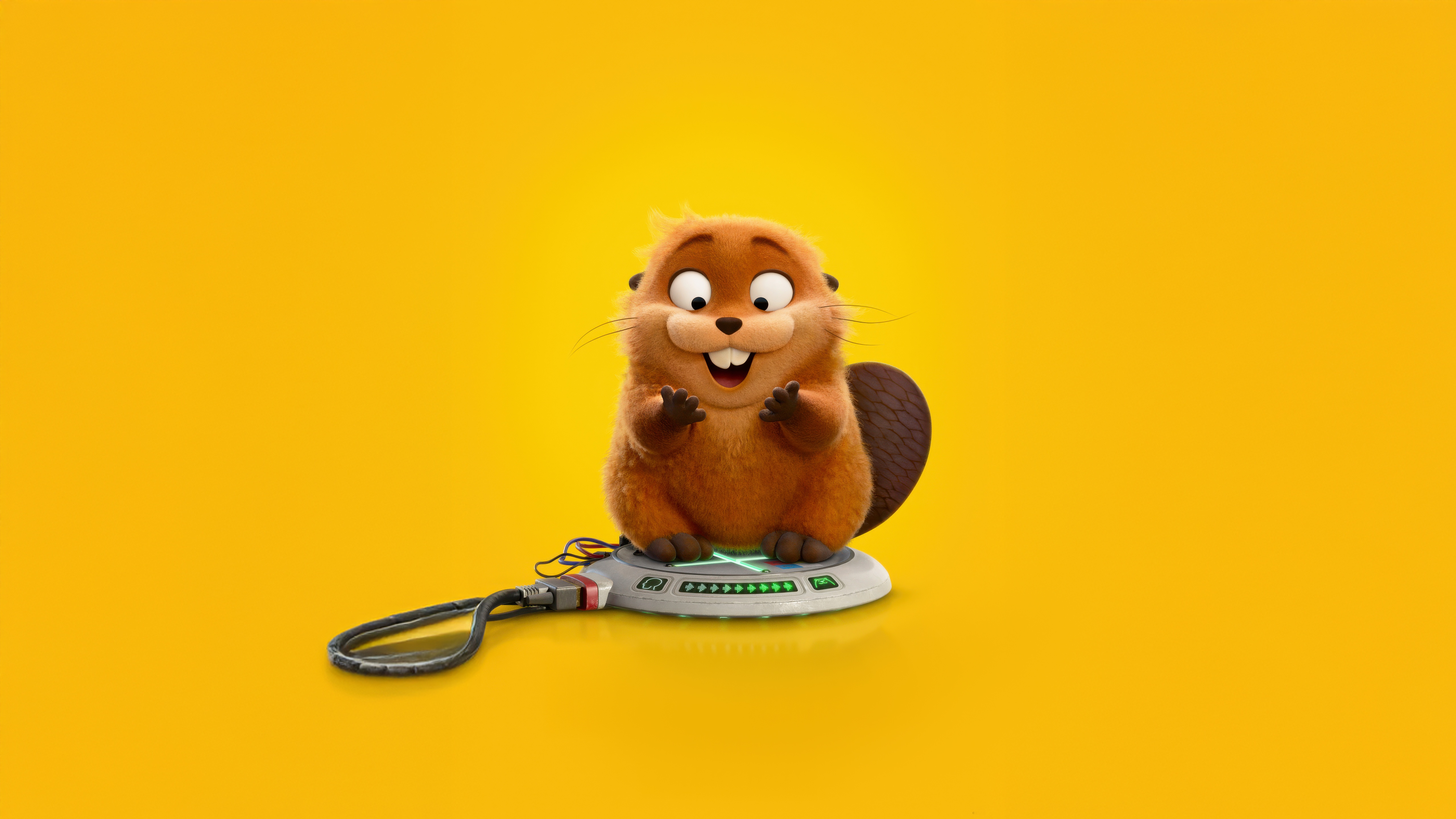 Hoppers Movie 2026 Beaver Character HD Wallpaper