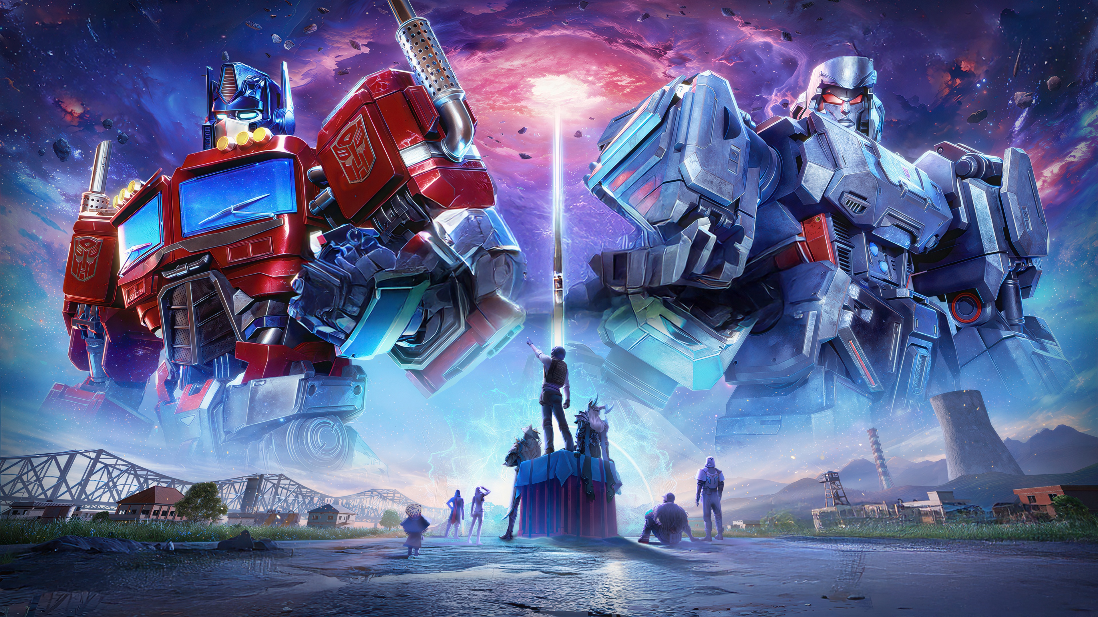 PUBG Mobile X Transformers: Optimus Prime and Megatron HD Wallpaper