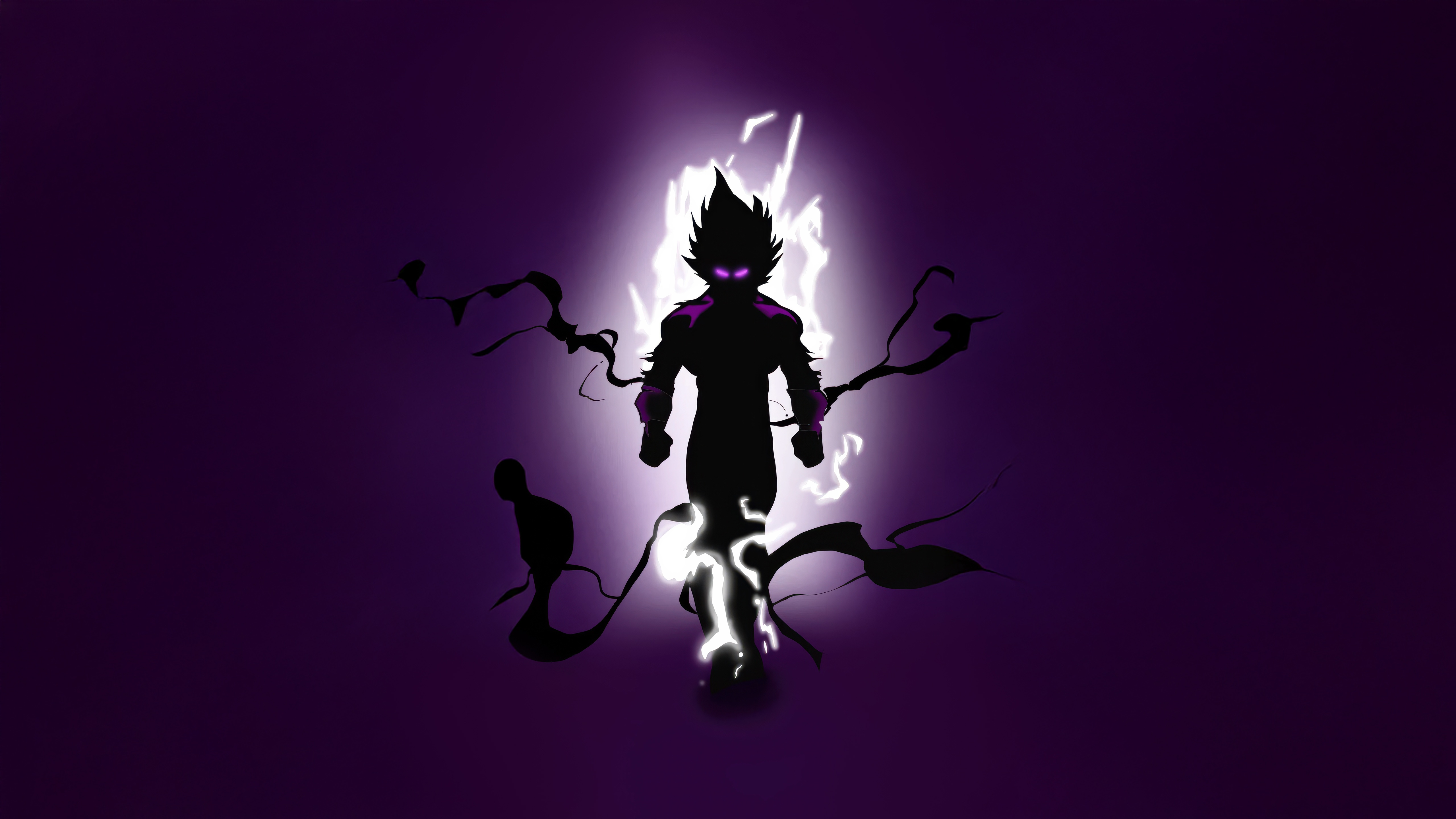 Vegeta The Wild Within Silhouette HD Wallpaper
