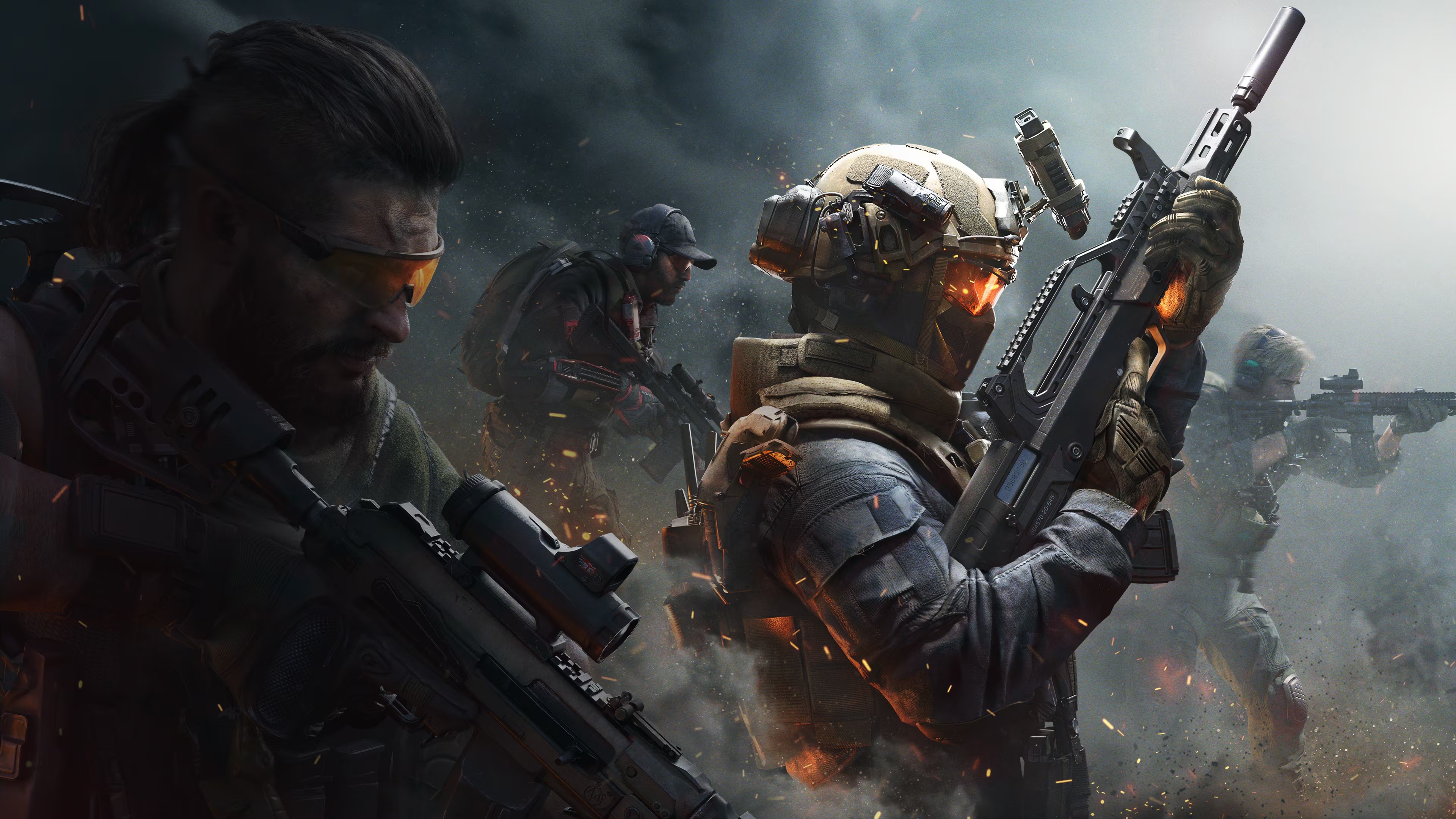 Delta Force soldiers in combat HD Wallpaper