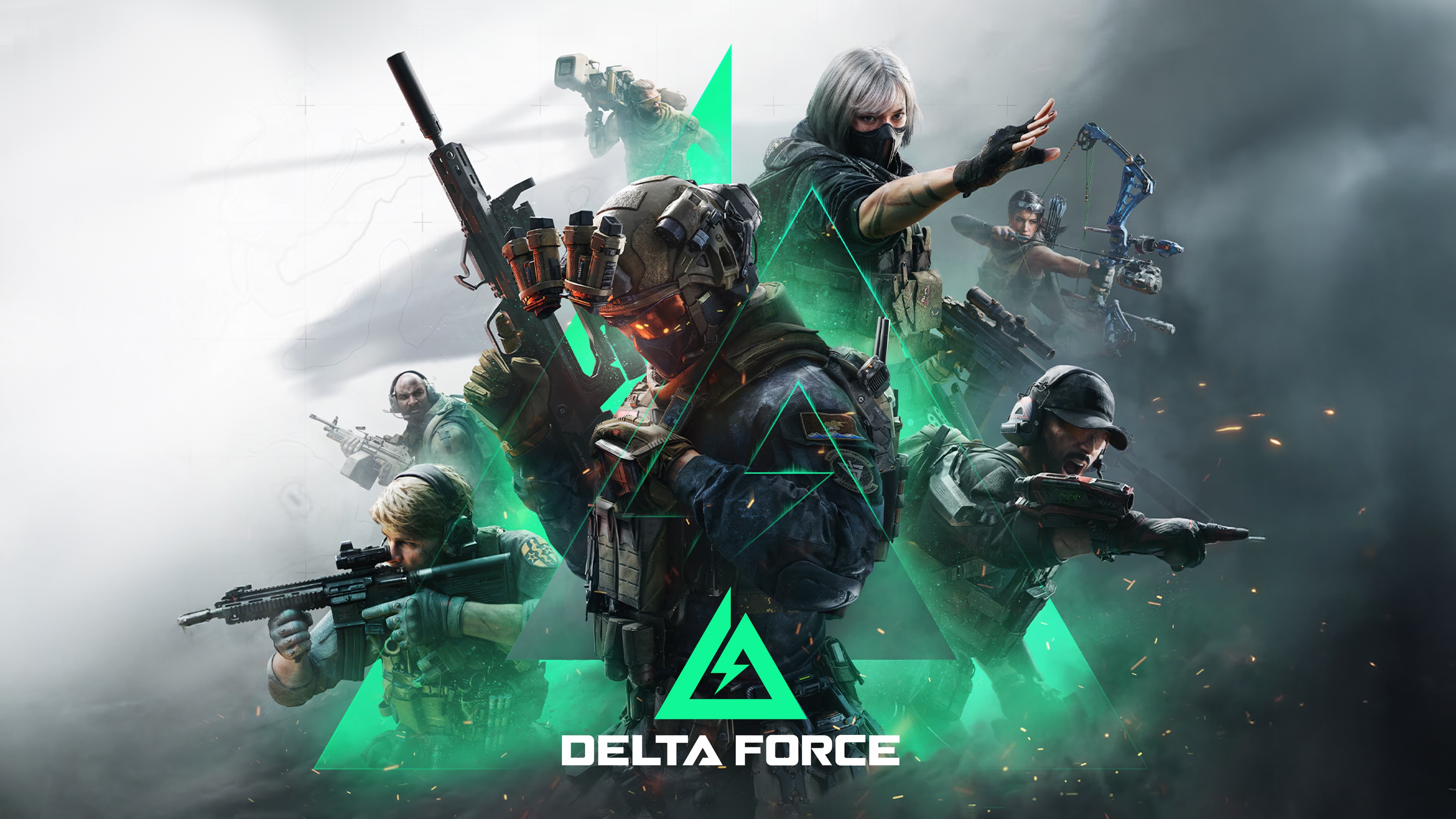 Delta Force soldiers in action HD Wallpaper
