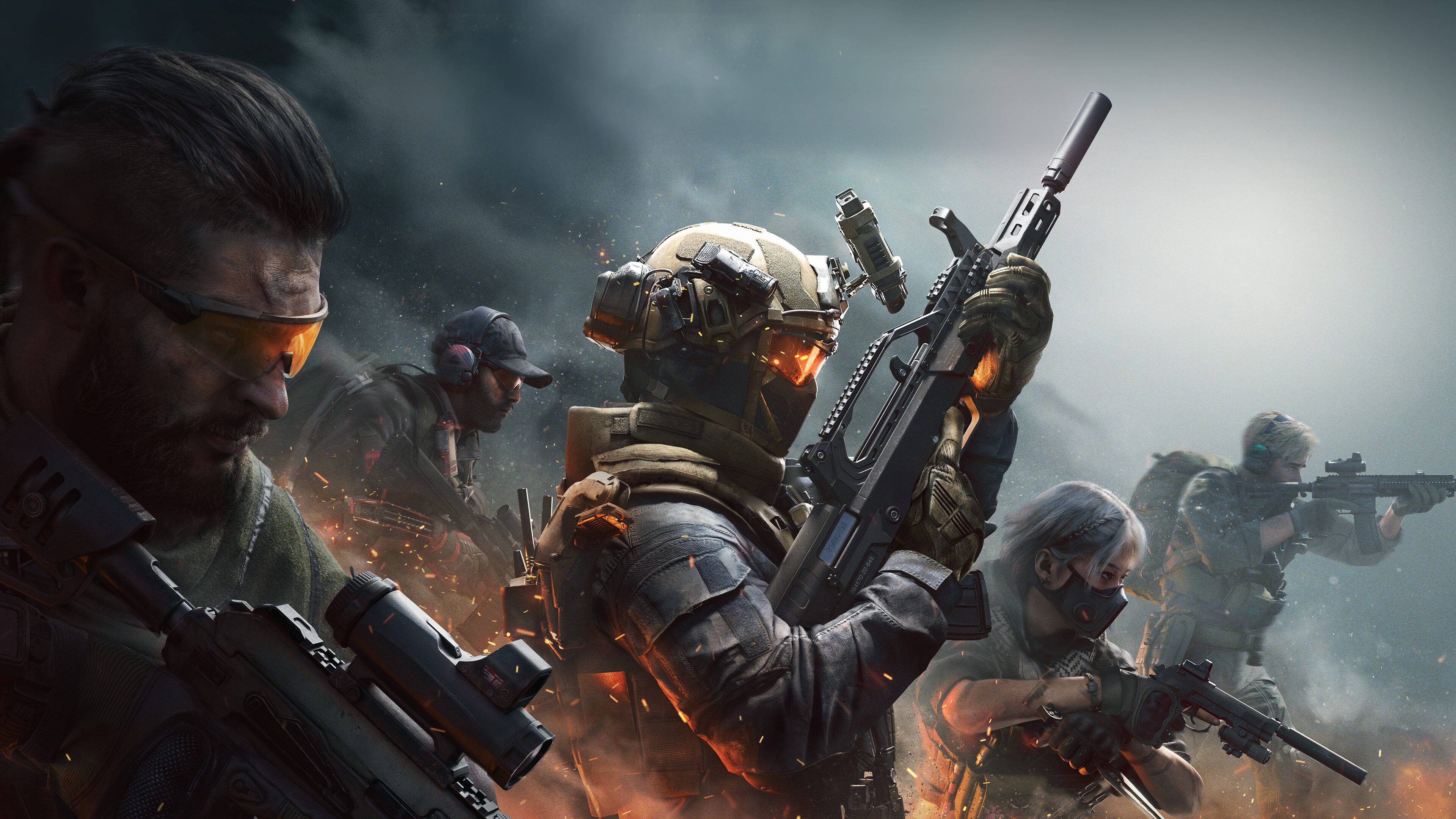 Delta Force soldiers in combat HD Wallpaper