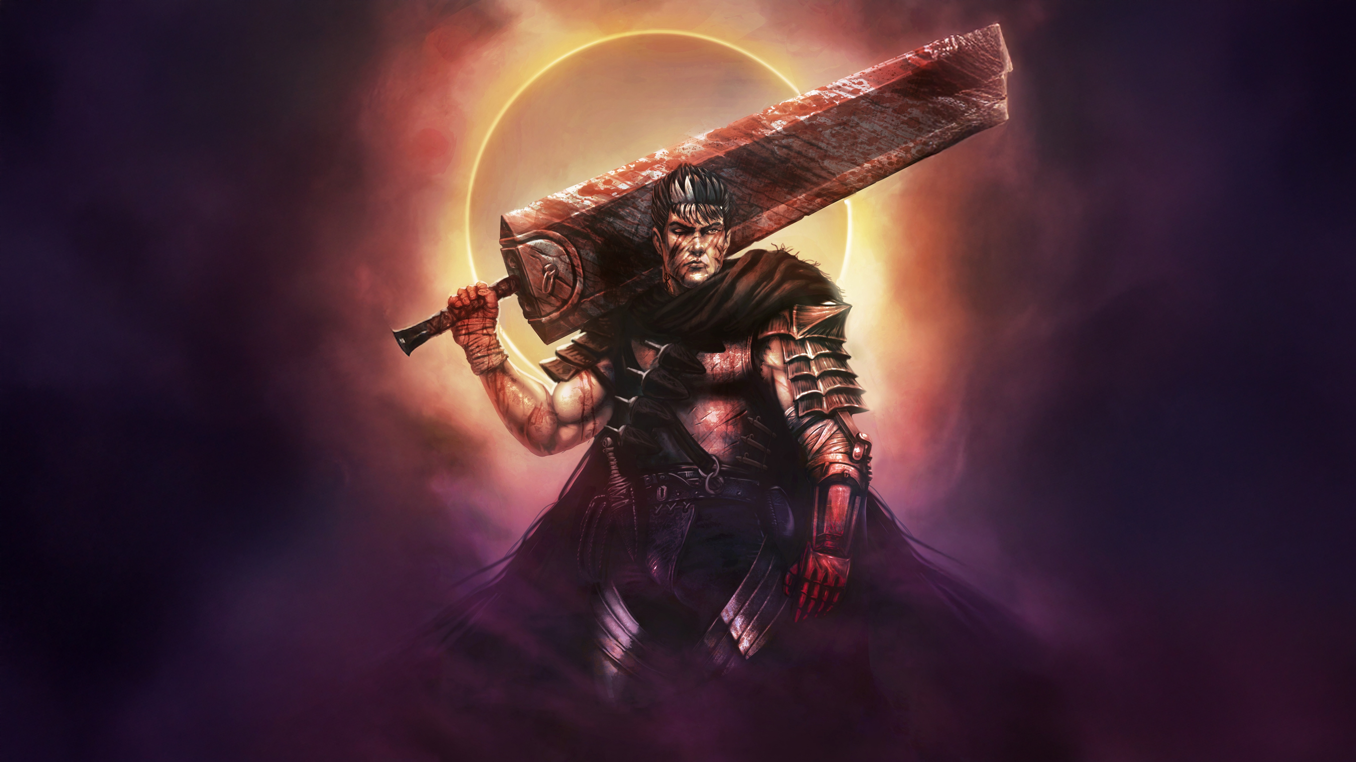 Guts from Berserk with the Dragonslayer sword HD Wallpaper