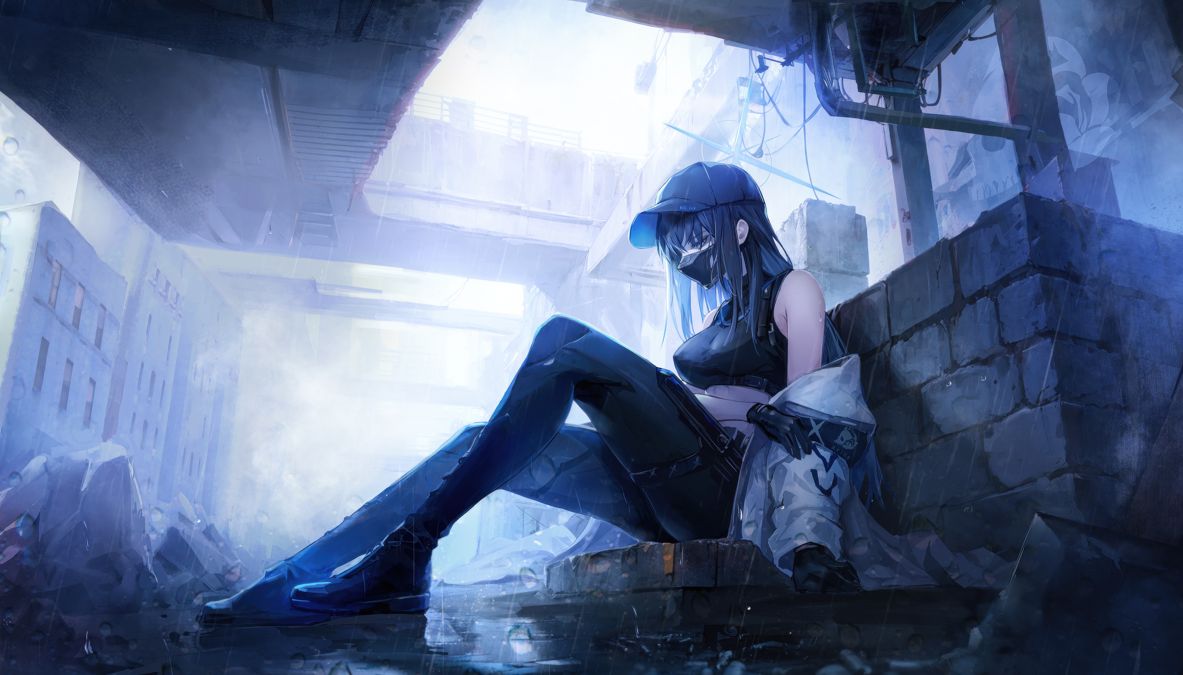Girl Lost in Concrete Maze After The Fall HD Wallpaper