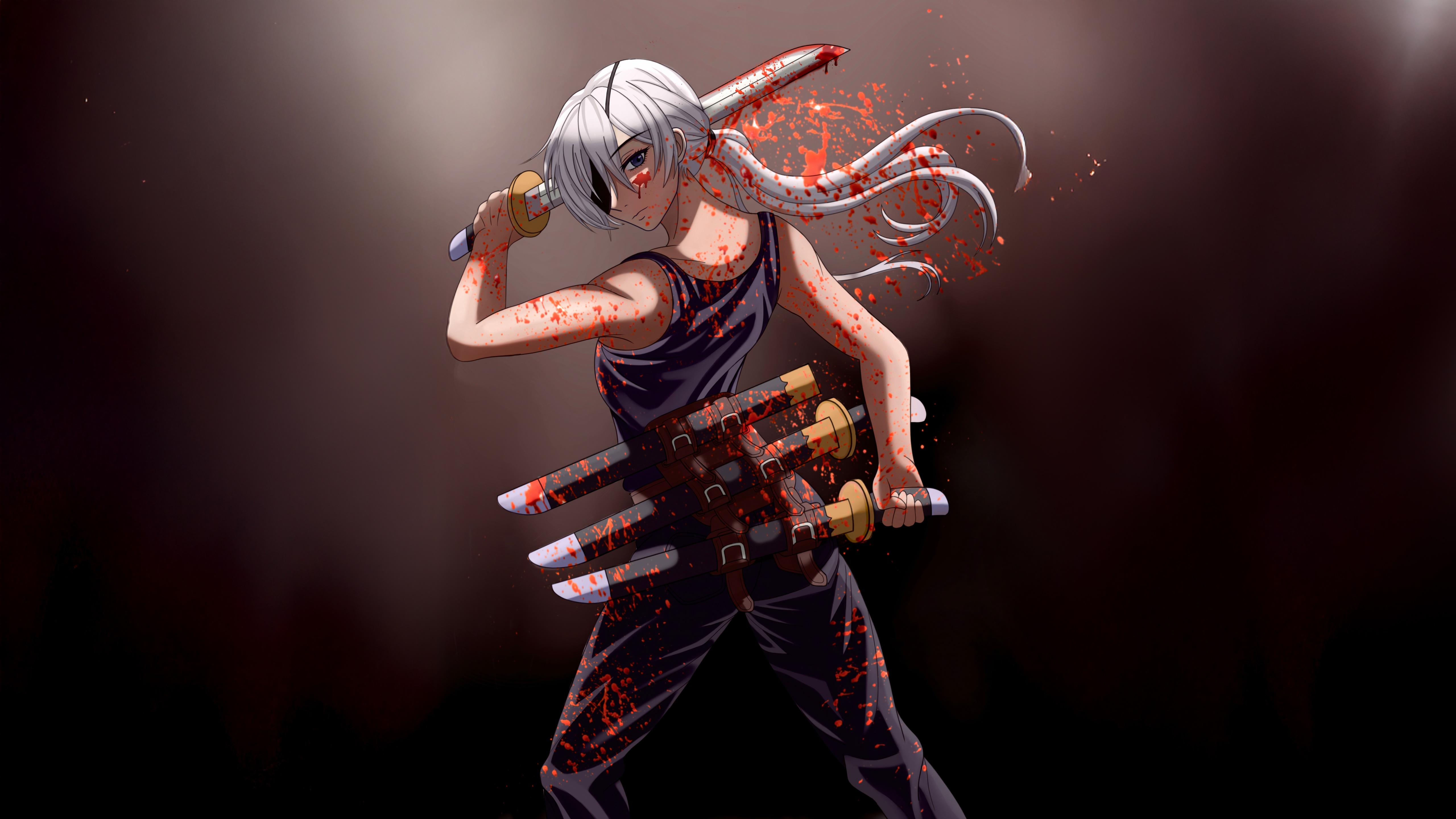 Quanxi from Chainsaw Man covered in blood HD Wallpaper