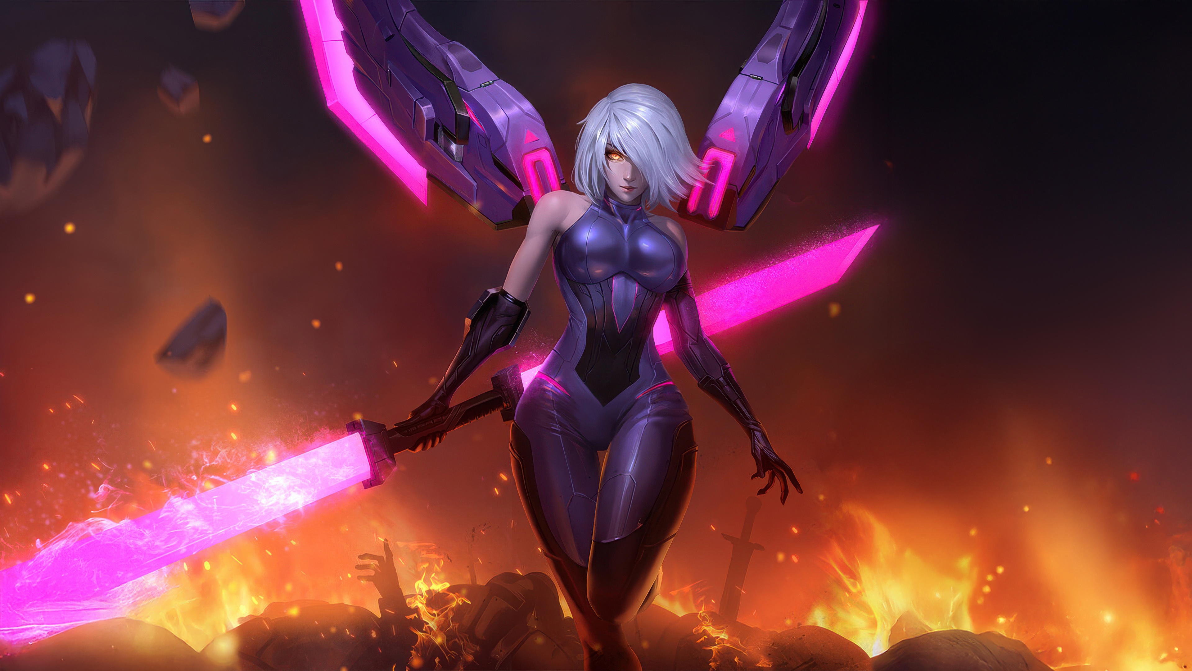 Battle Angel Guardian Kingdoms HD Wallpaper