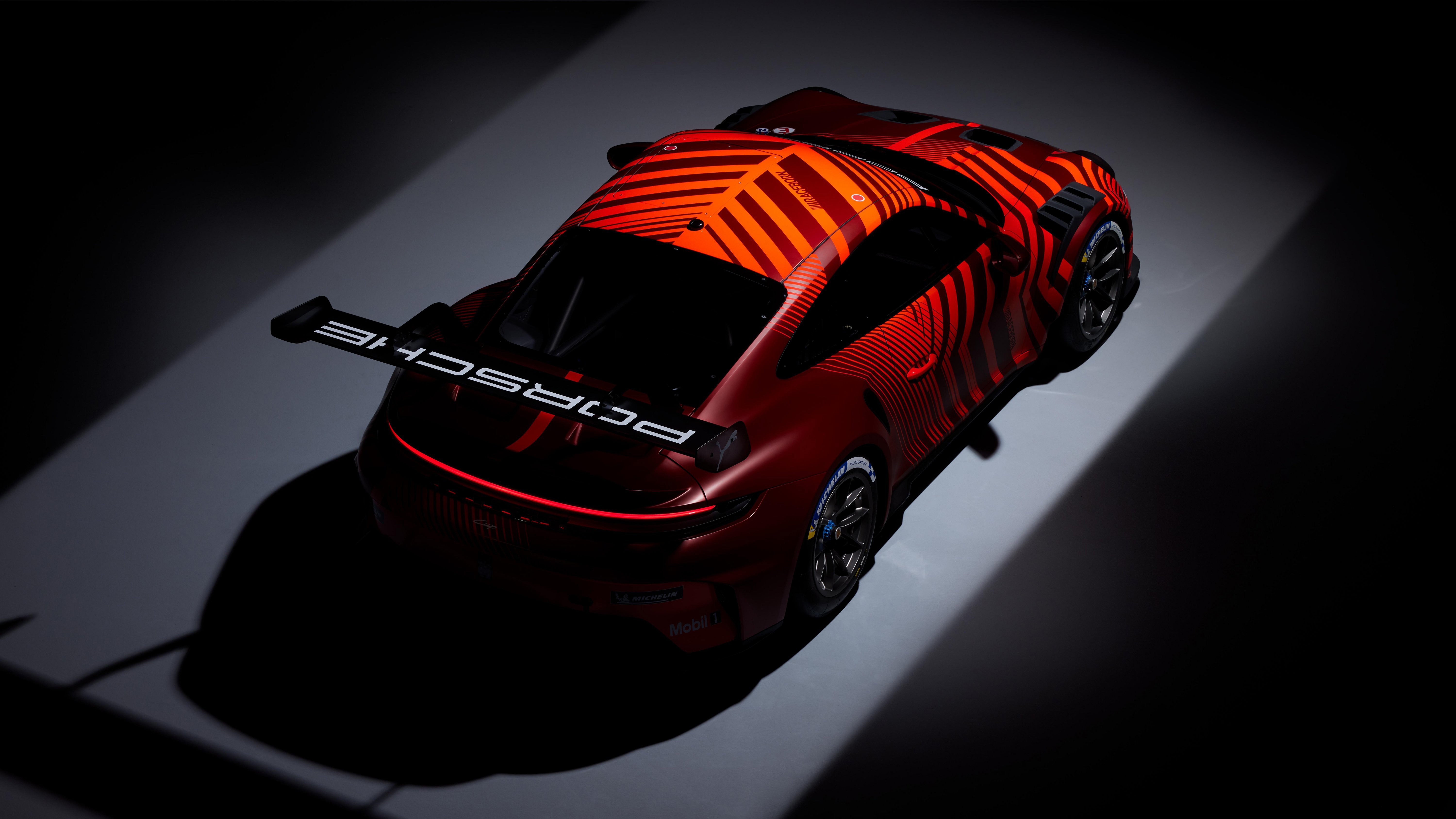 Porsche 911 GT3 R Race Car with Camouflage Livery HD Wallpaper