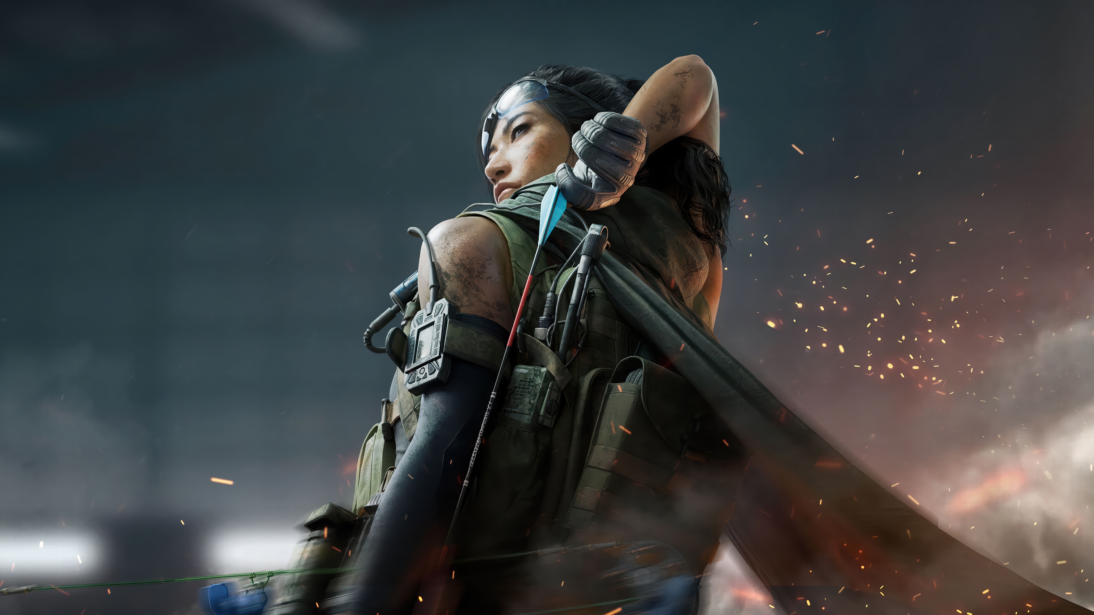 Delta Force Luna with Bow and Arrow HD Wallpaper