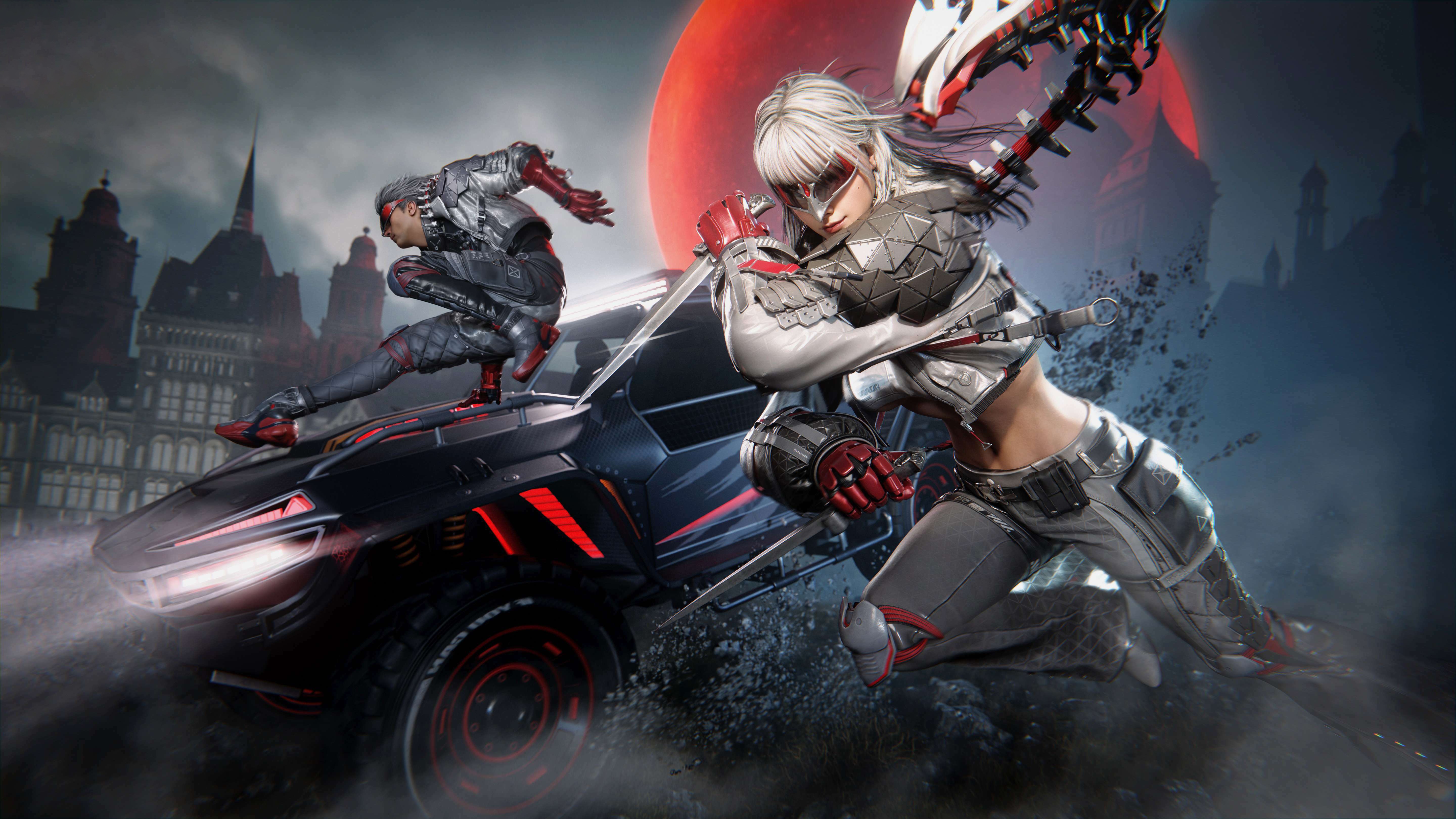 Once Human Wasteland Survivors in a City HD Wallpaper