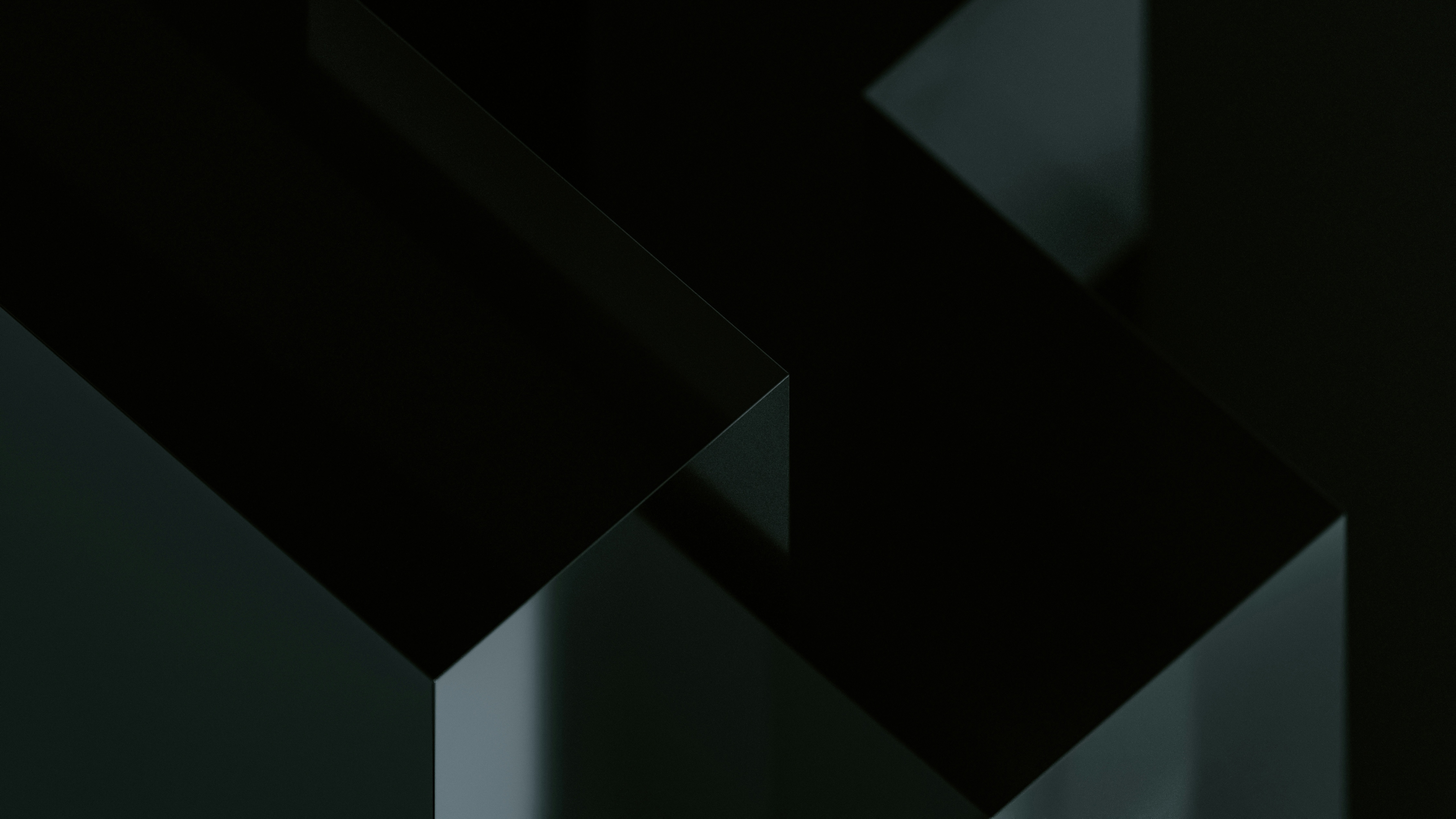 Abstract geometric shapes with dark lighting HD Wallpaper