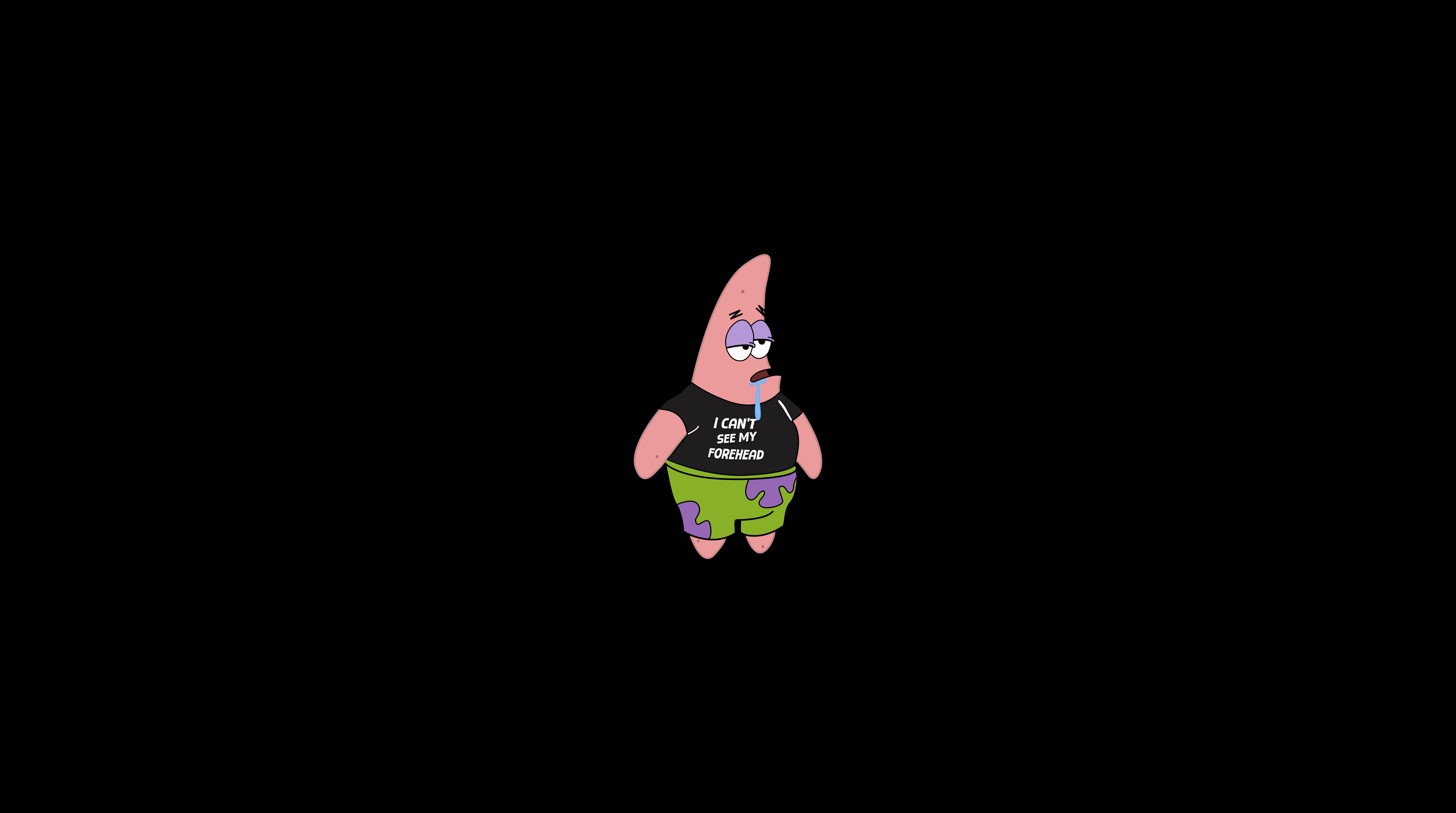 Patrick Star wearing a t-shirt and shorts HD Wallpaper
