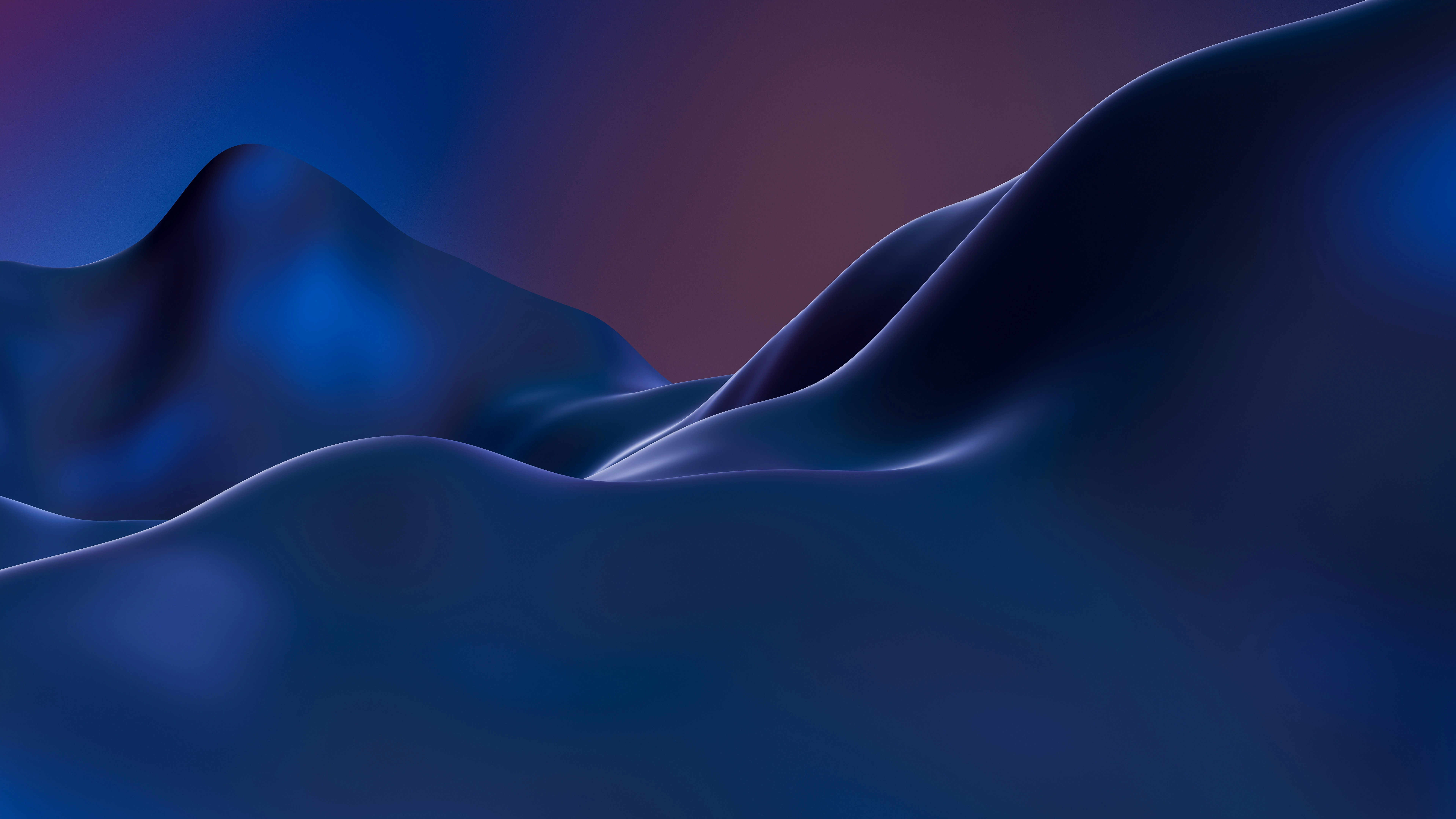Abstract Blue Mountain Range HD Wallpaper