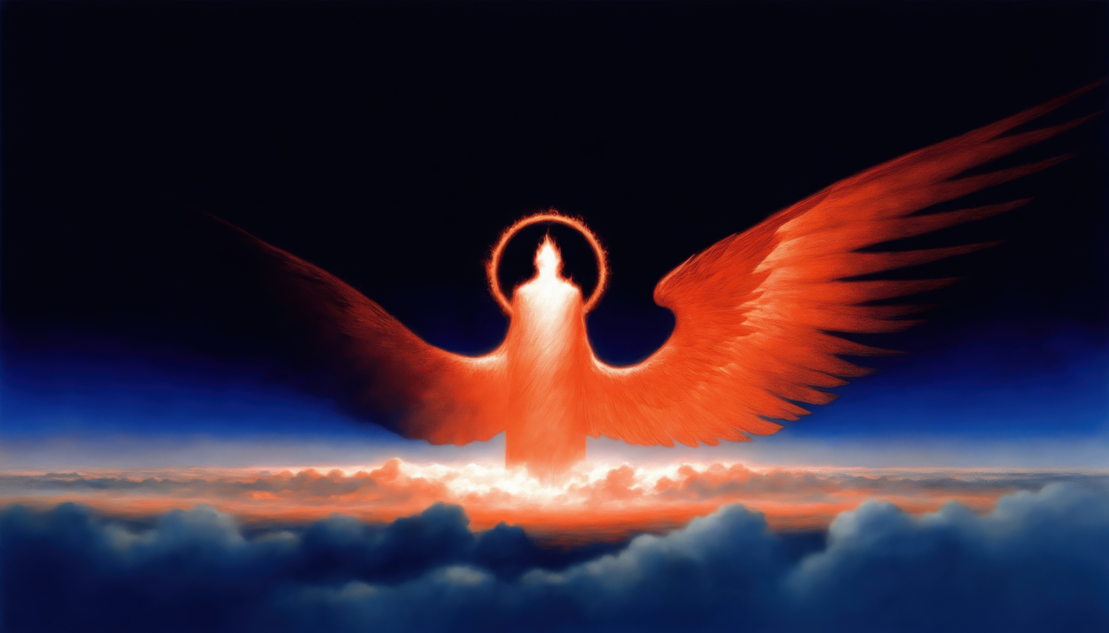 Guardian Angel Above The Clouds HD Wallpaper