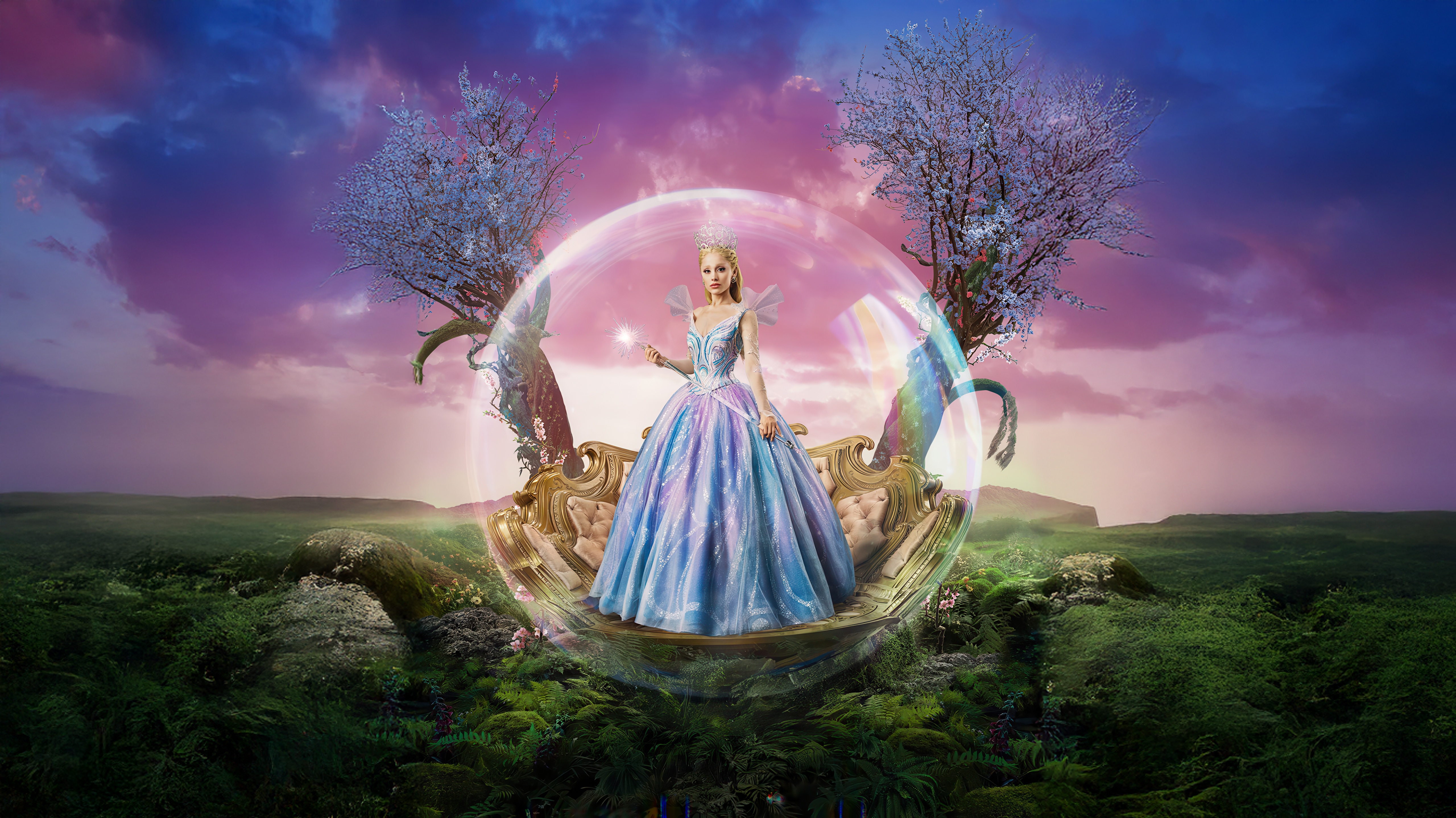 Ariana Grande as Glinda in Wicked HD Wallpaper