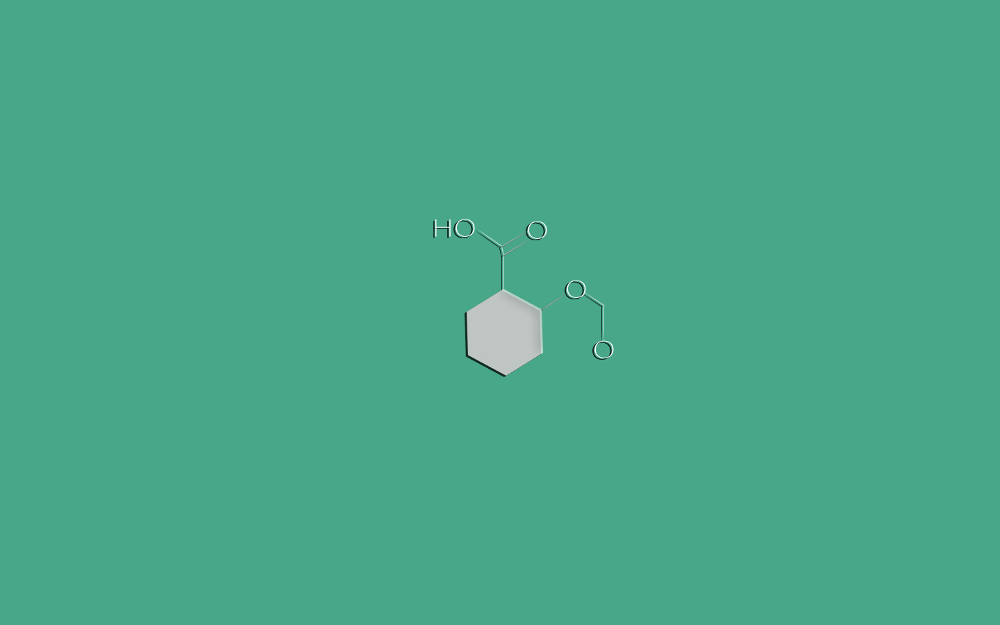 Chemical formula on a teal background HD Wallpaper
