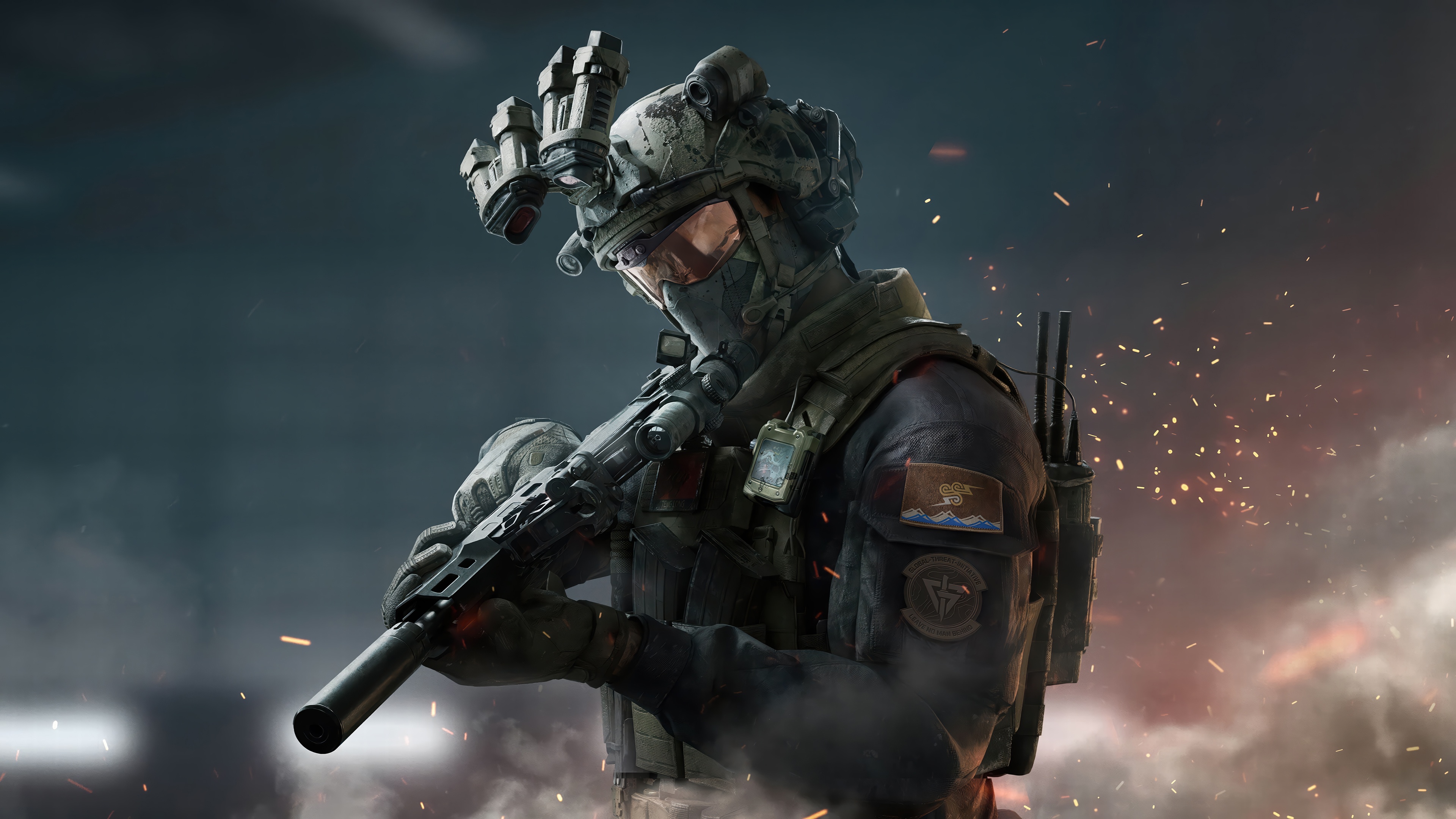 Delta Force Operator with Night Vision Goggles HD Wallpaper