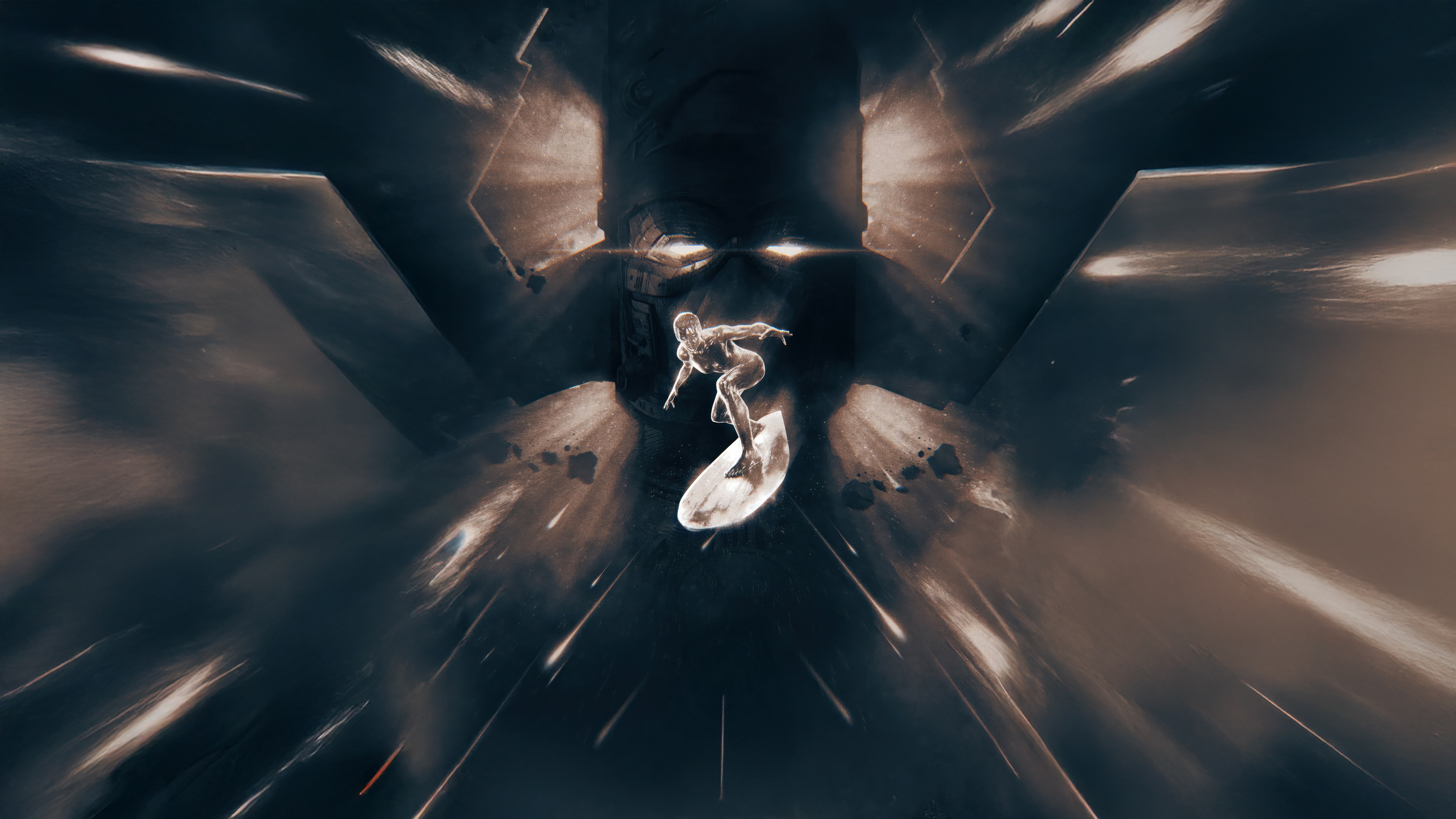 Silver Surfer confronts Galactus HD Wallpaper