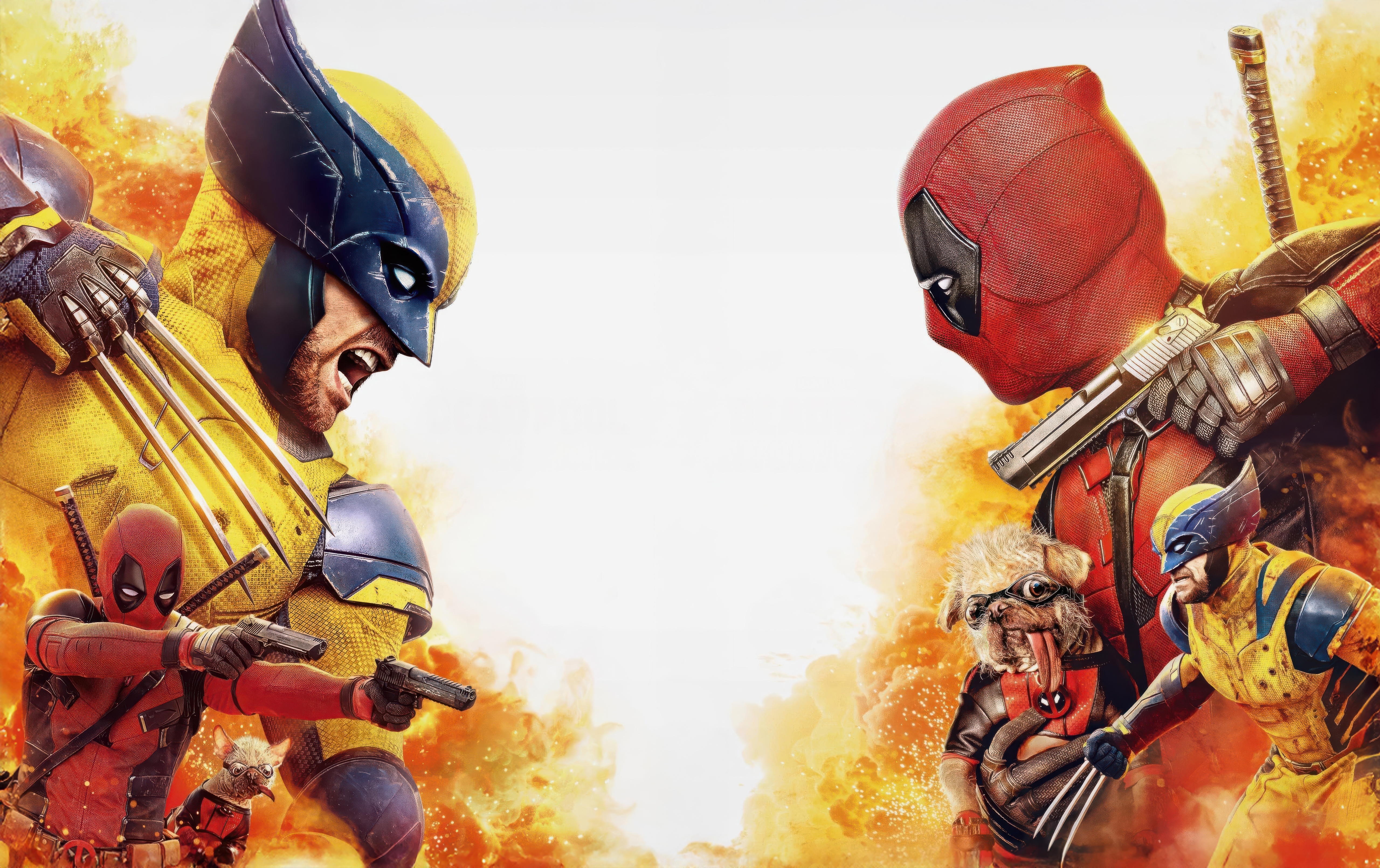 Deadpool and Wolverine in action HD Wallpaper