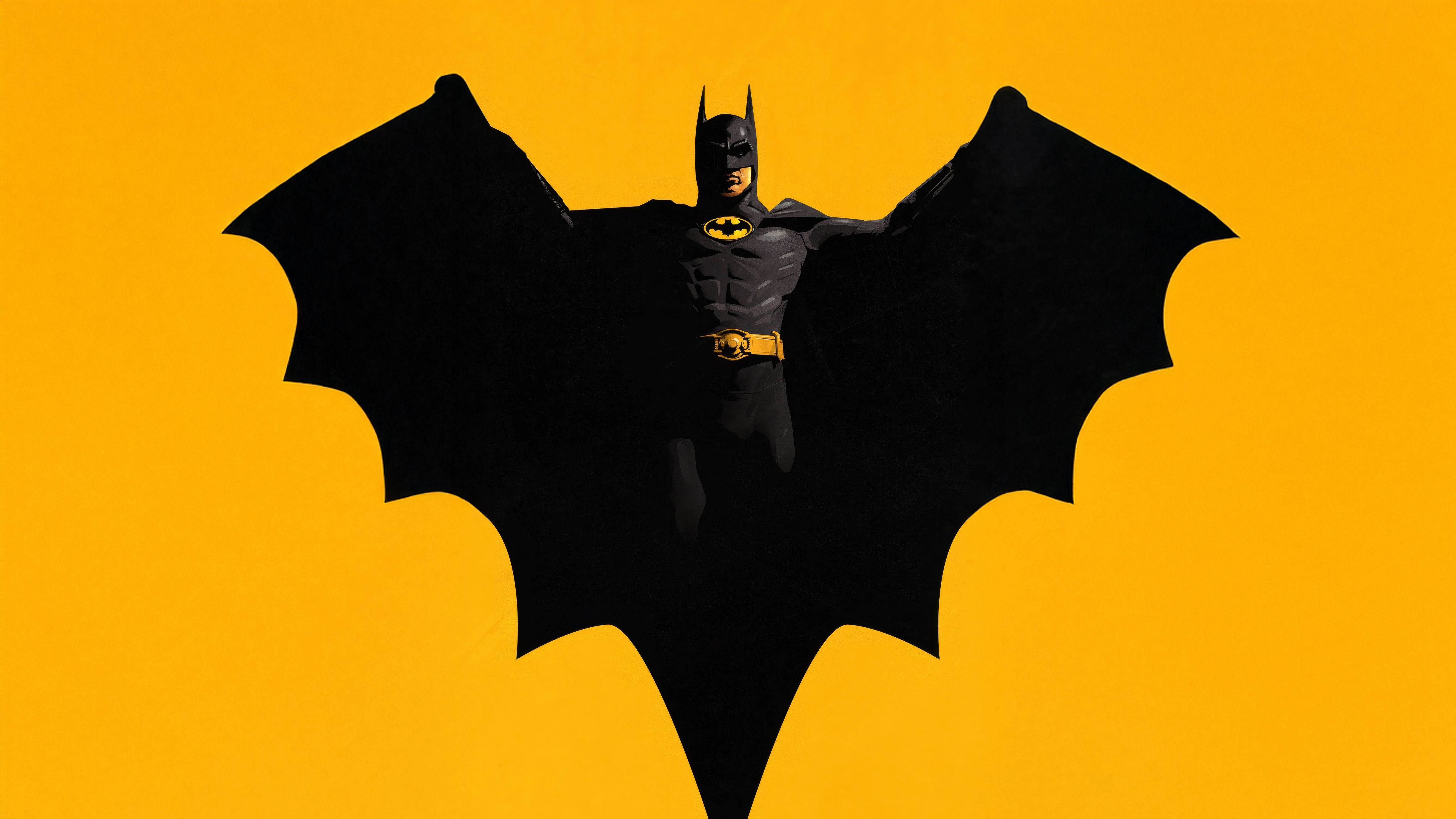 Batman with Bat Symbol HD Wallpaper