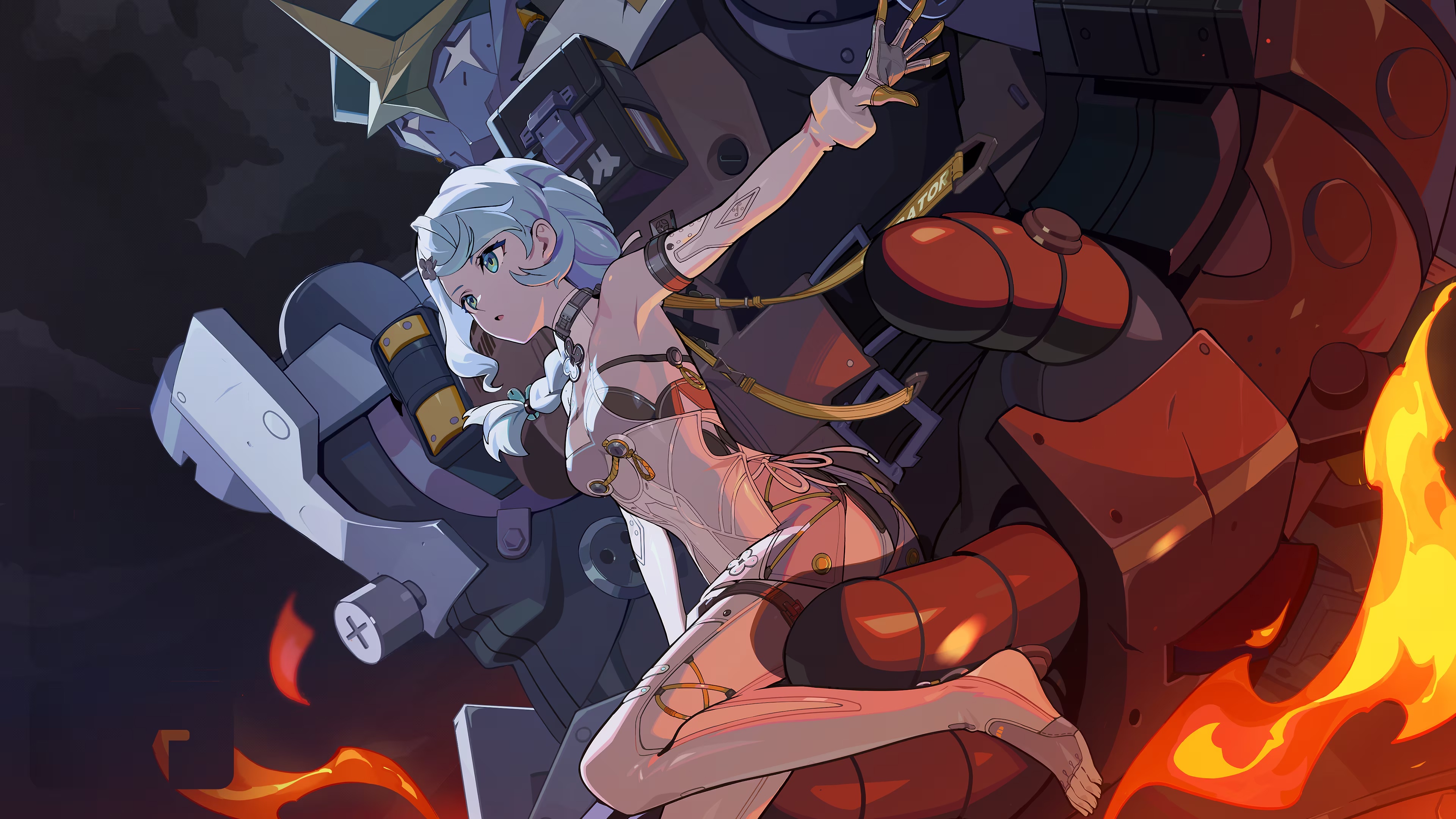 Zenless Zone Zero girl with mecha HD Wallpaper