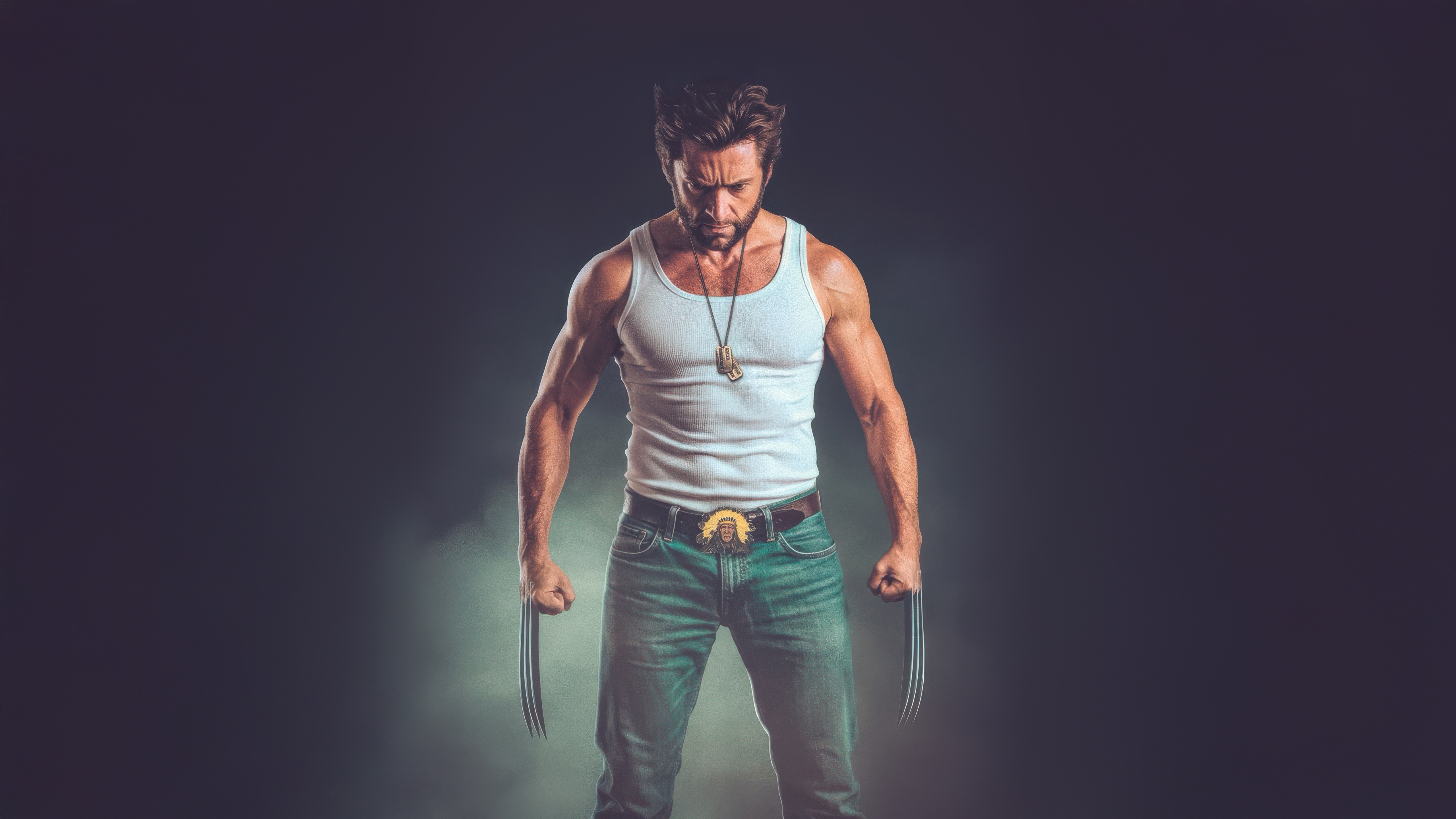 Wolverine with Claws HD Wallpaper