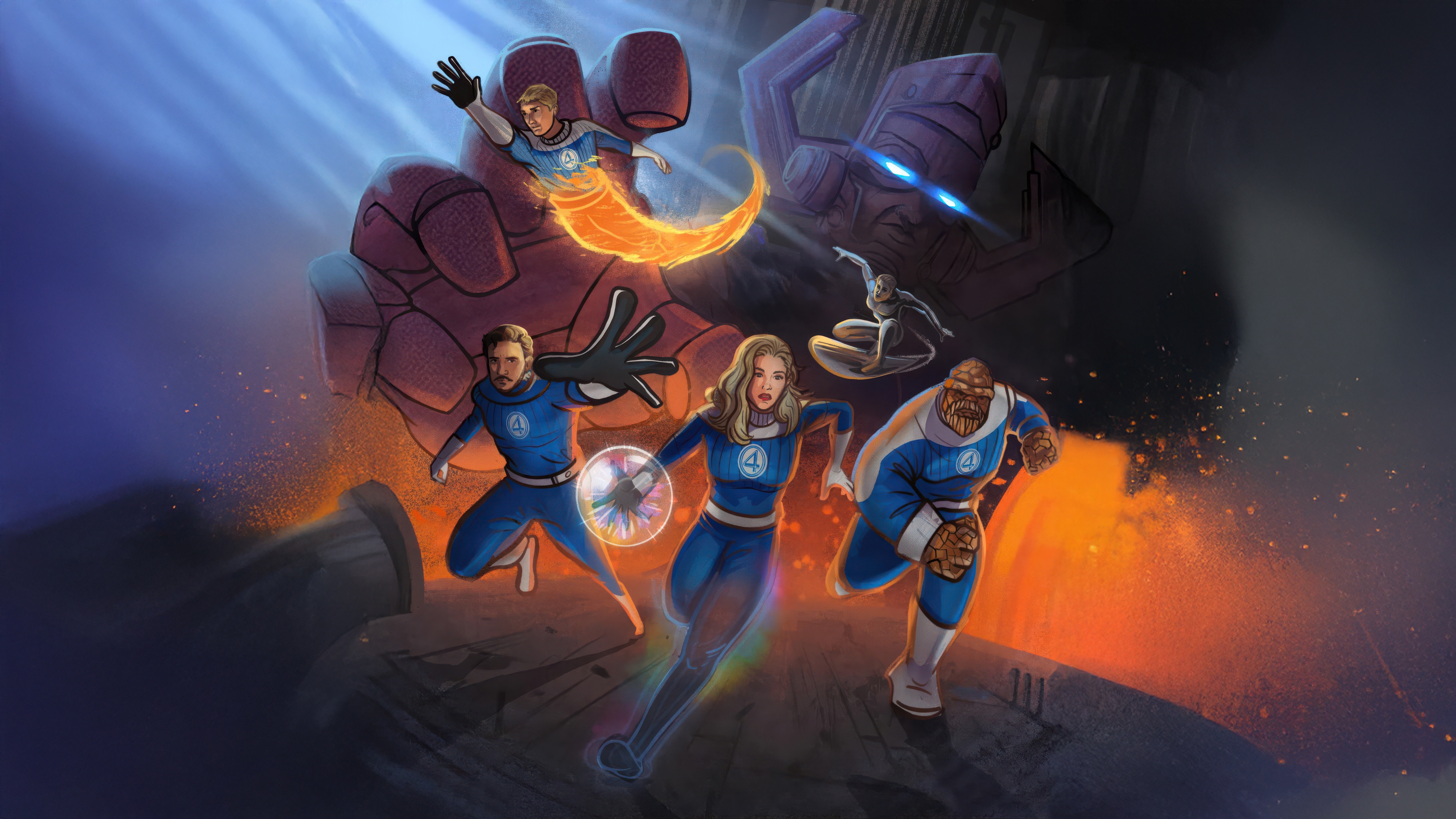 The Fantastic Four vs. Galactus HD Wallpaper