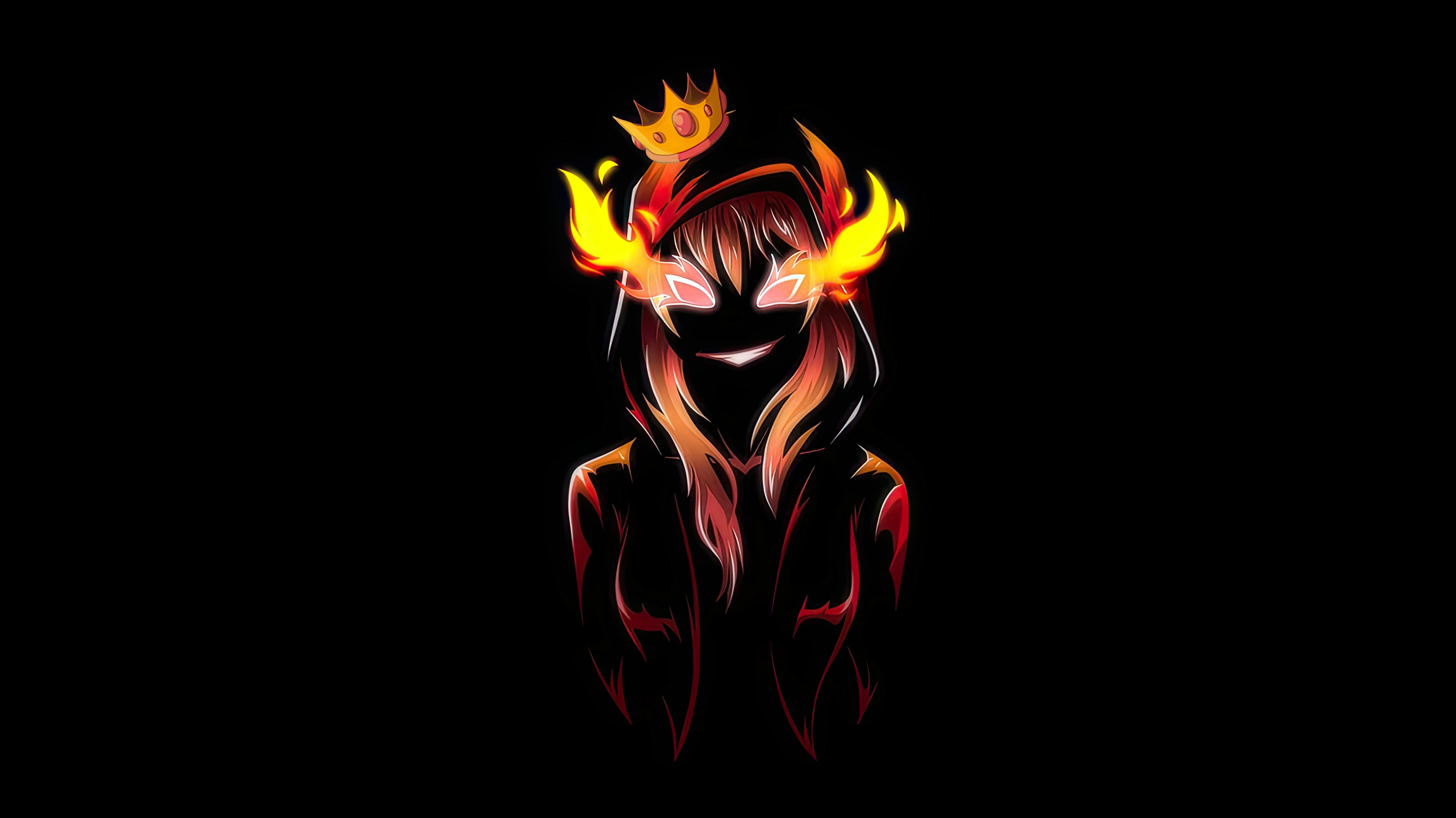 Queen Meteor with fiery hair and crown HD Wallpaper