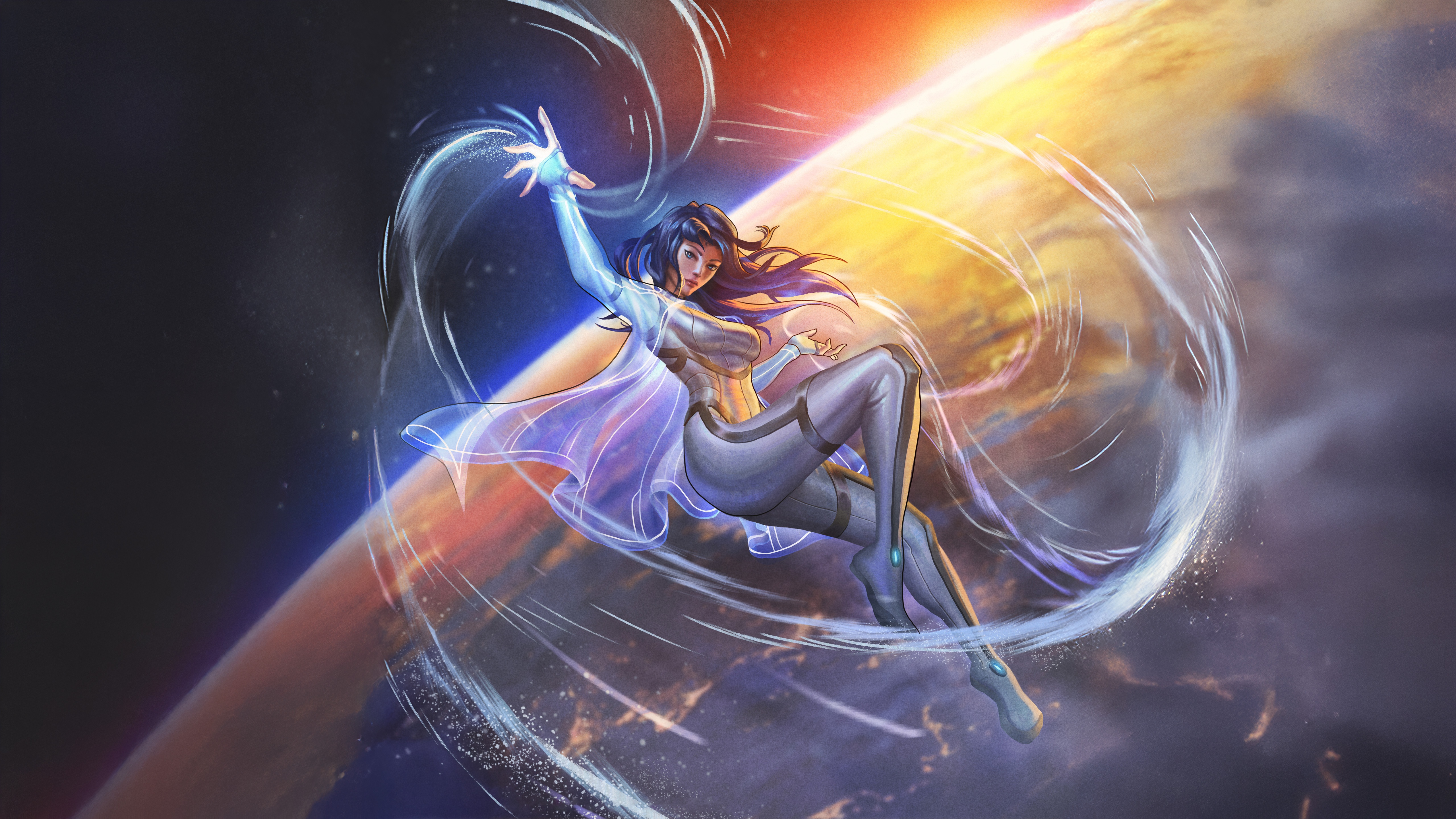 Marvel Snap Aero Variant in Space HD Wallpaper