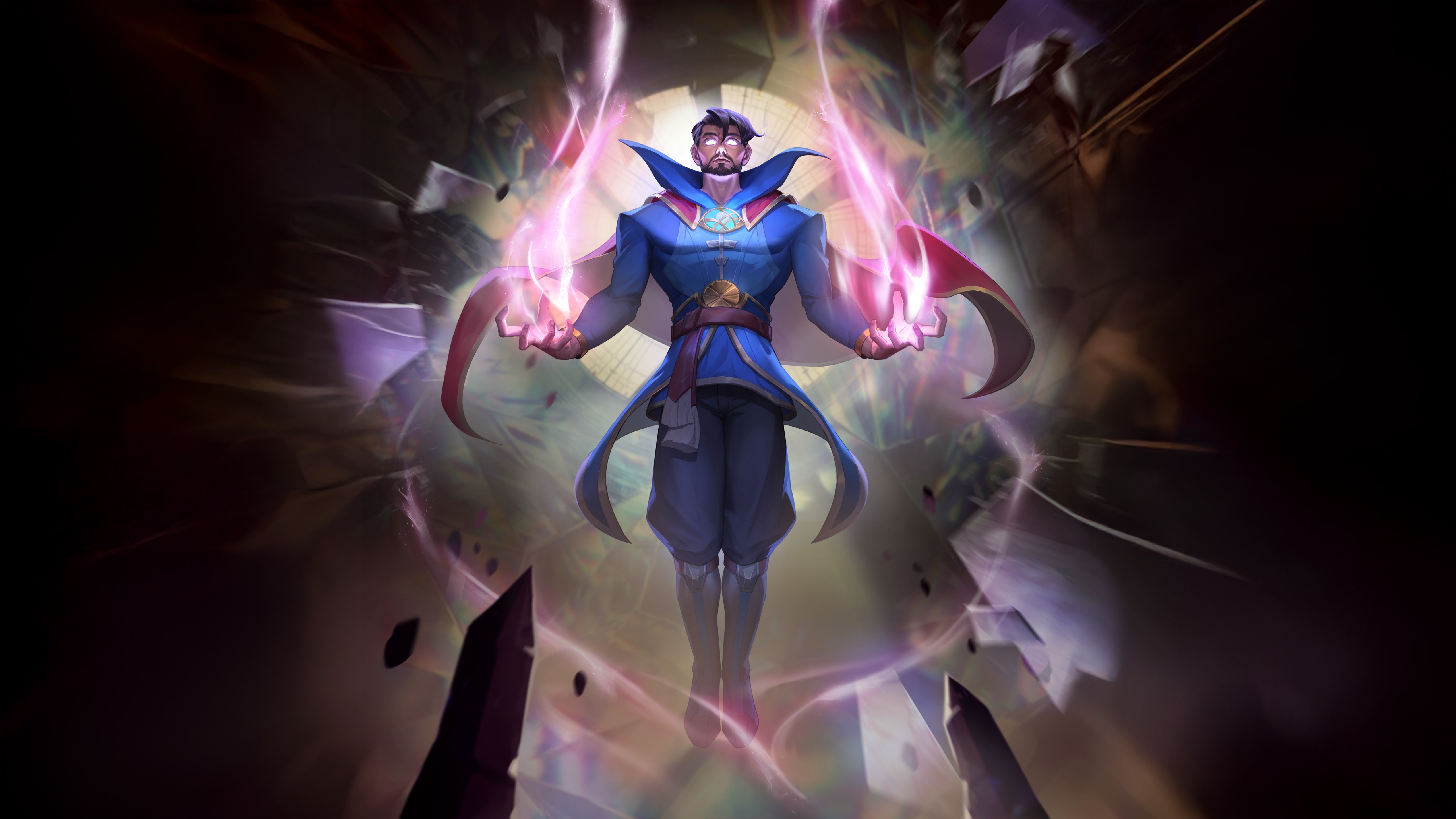 Doctor Strange casting magic in Marvel Snap HD Wallpaper