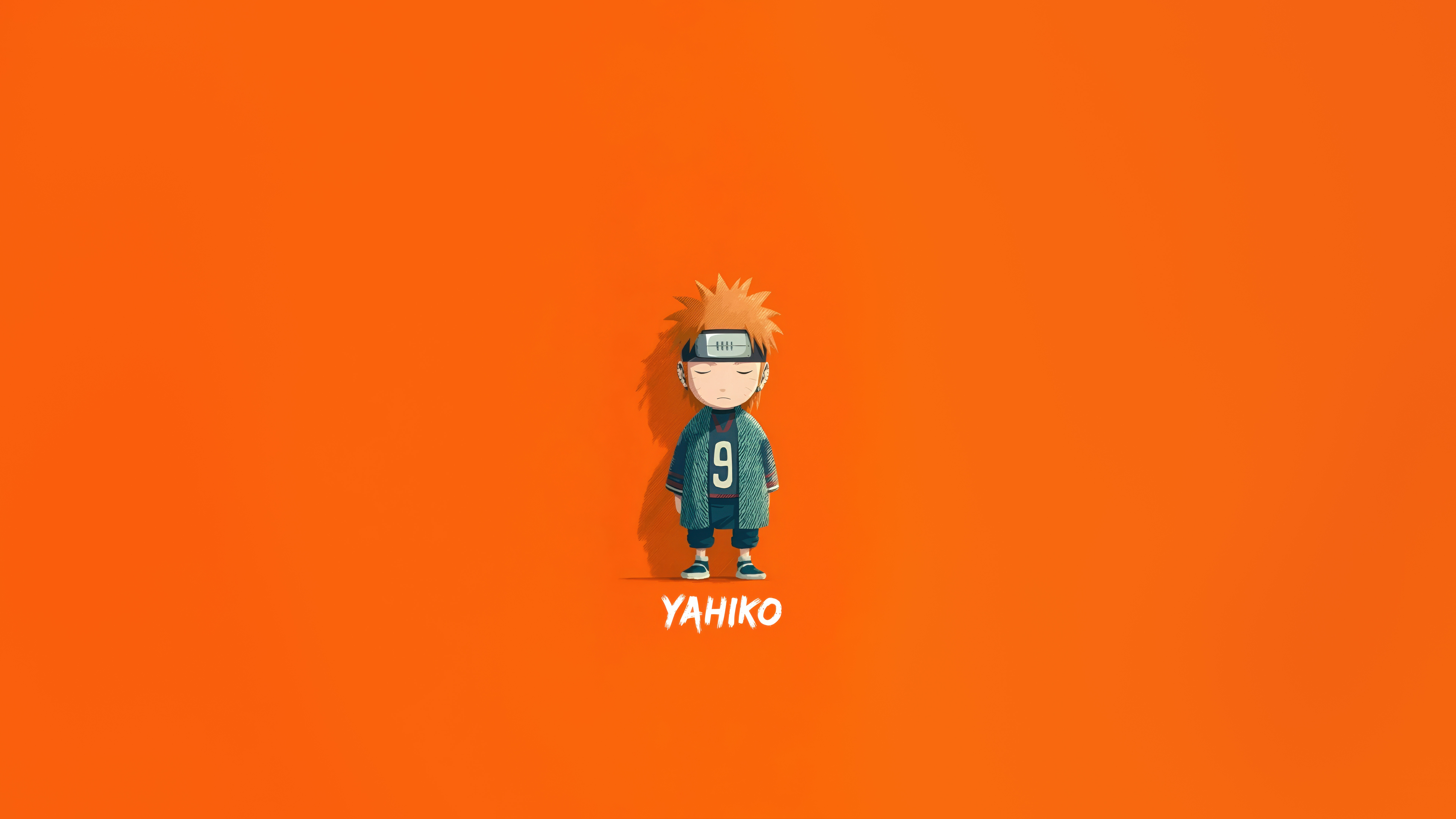 Yahiko from Naruto in a minimalist style HD Wallpaper