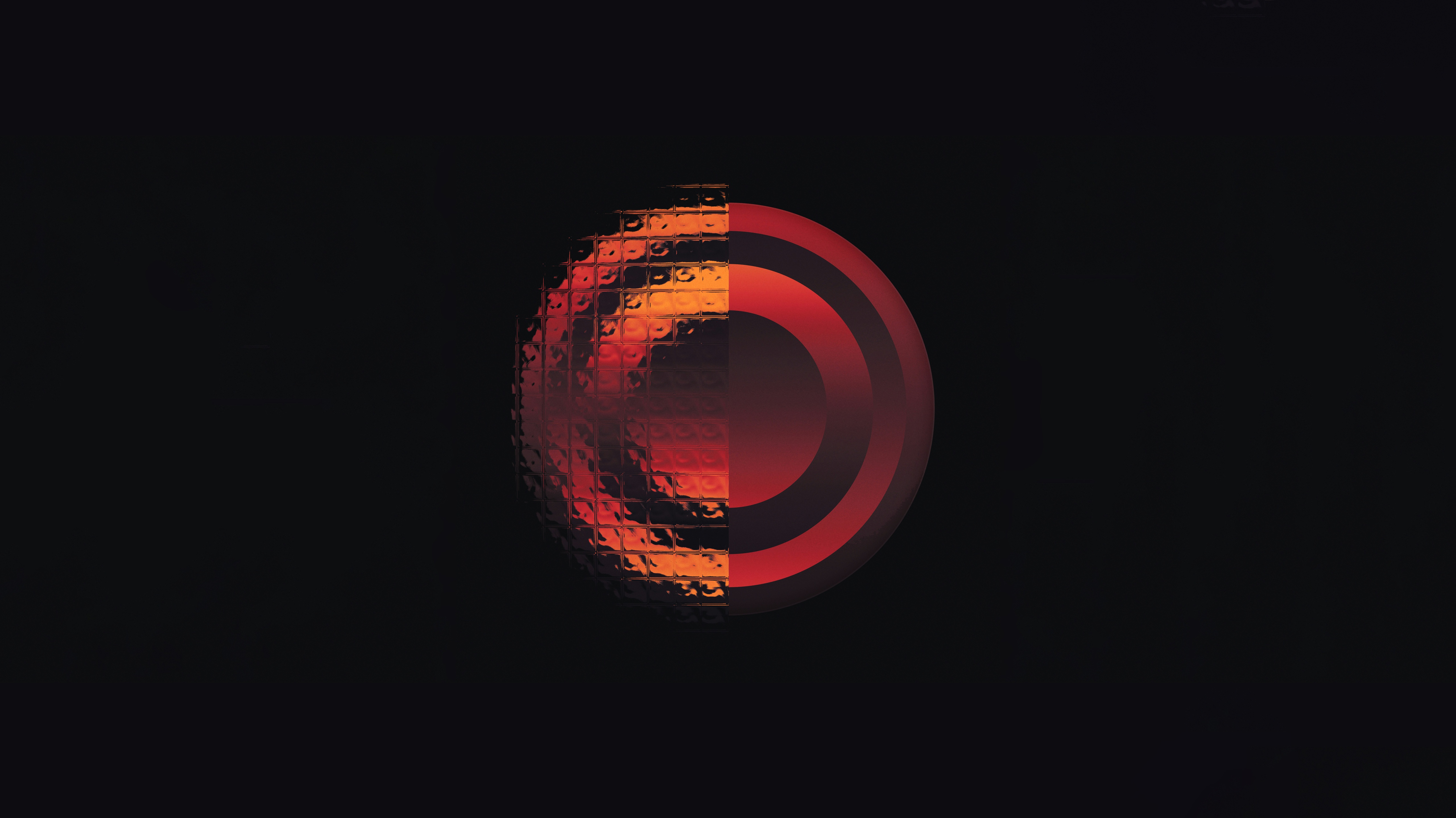 Broken Ring Abstract Design HD Wallpaper