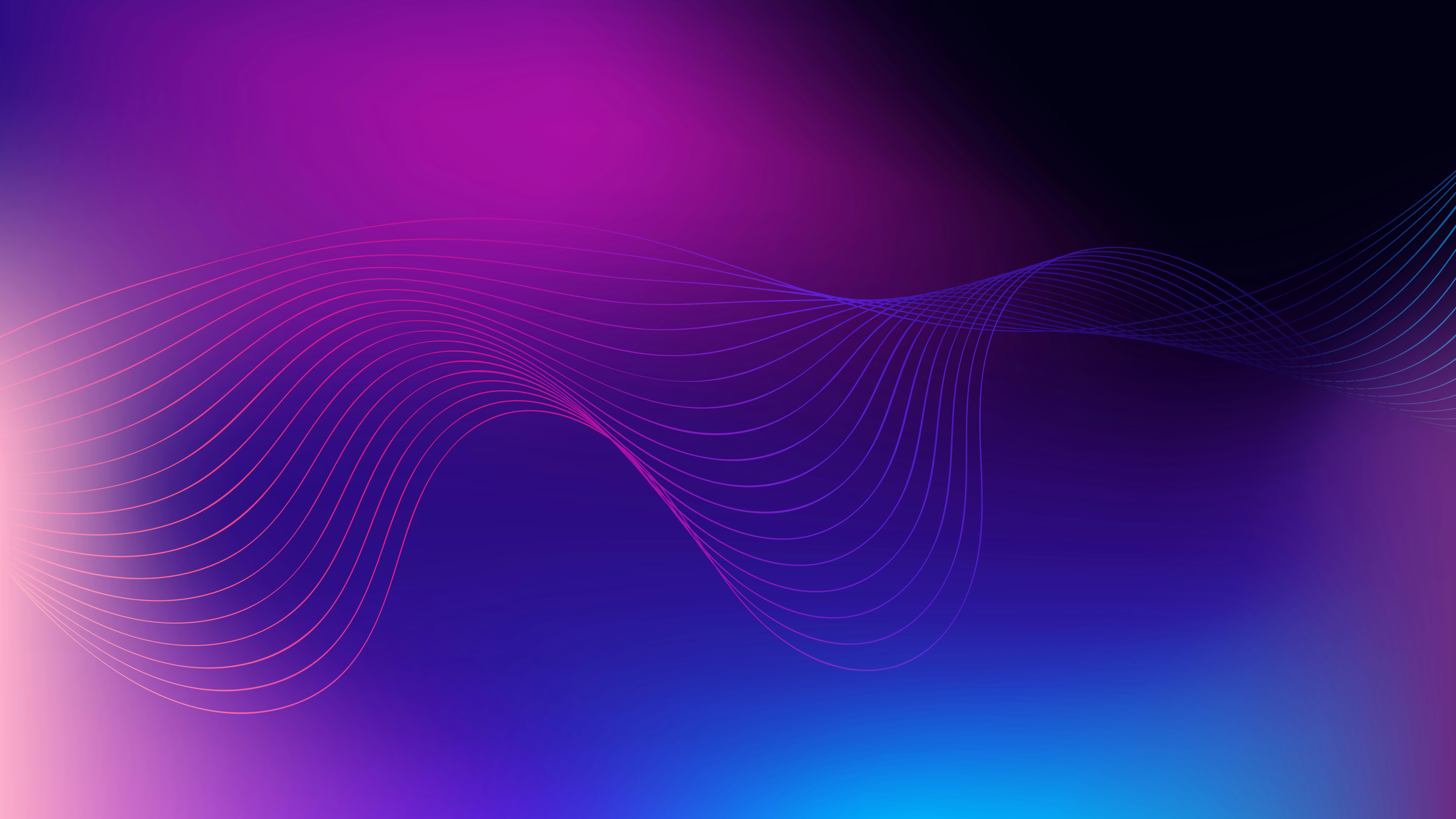 Purple Gradient Waves Abstract Background HD Wallpaper