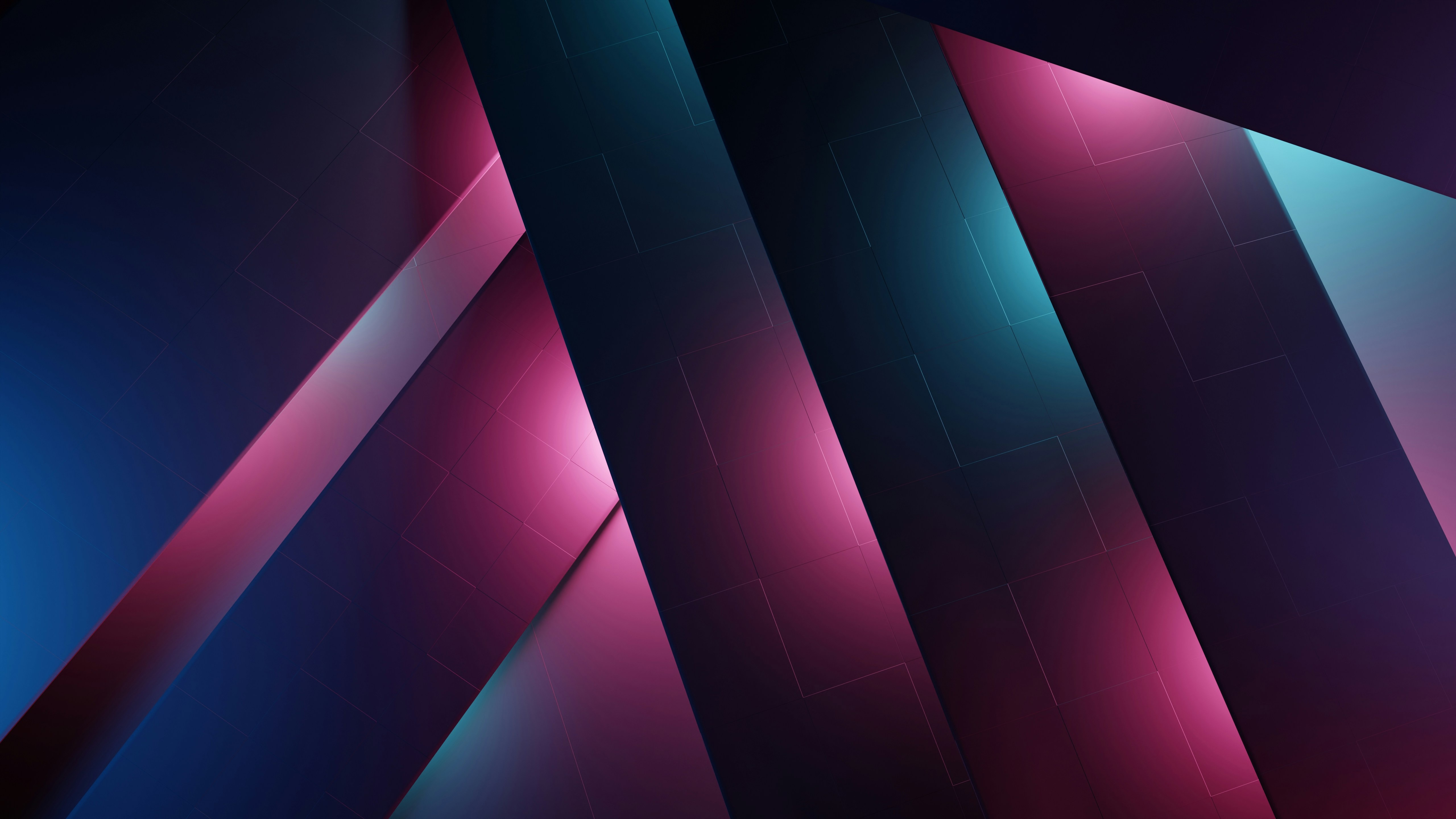 Modern Overlapping Shapes Abstract HD Wallpaper