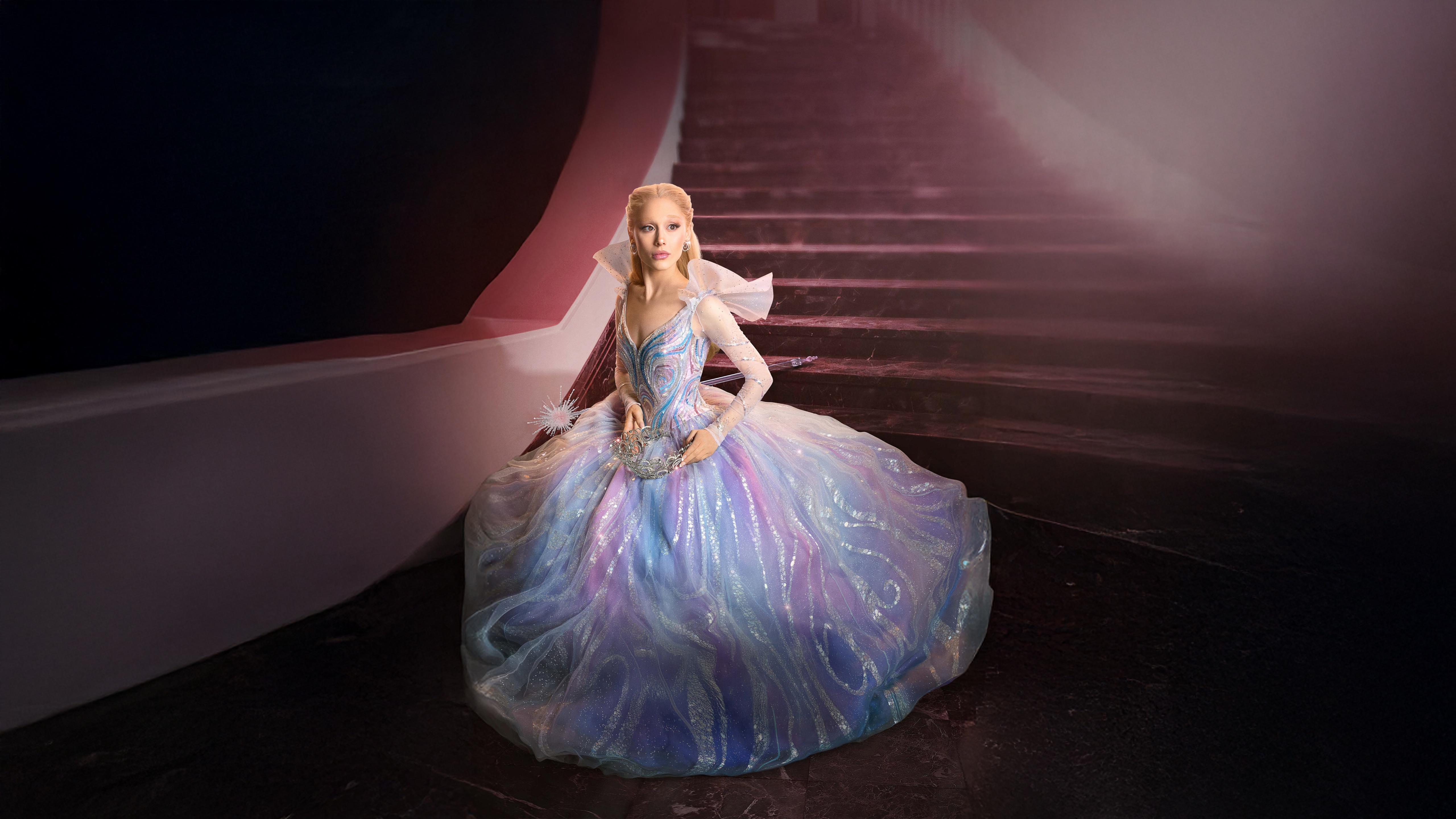 Elphaba and Glinda in Wicked For Good HD Wallpaper