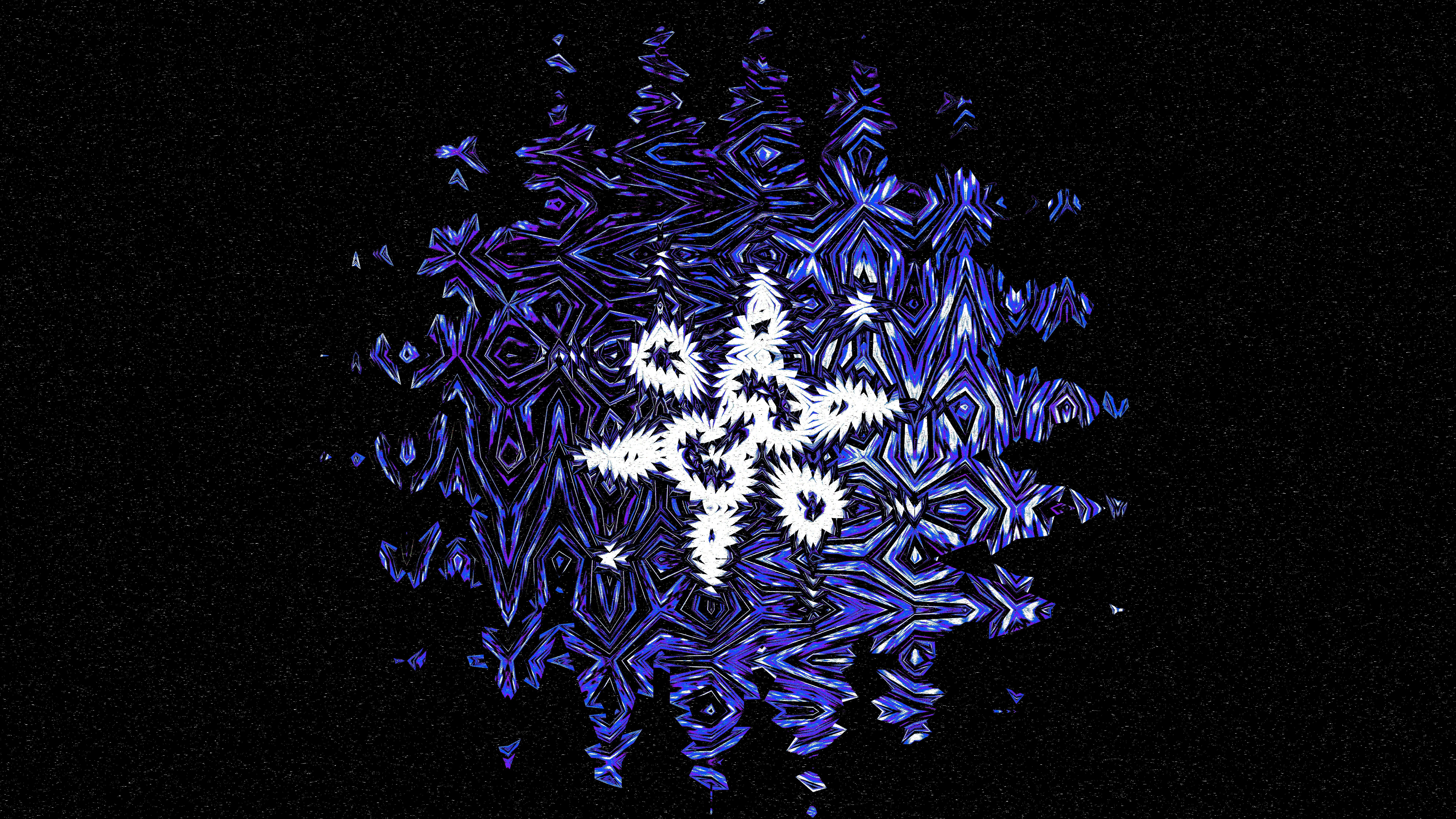 Swirling purple and white abstract pattern HD Wallpaper