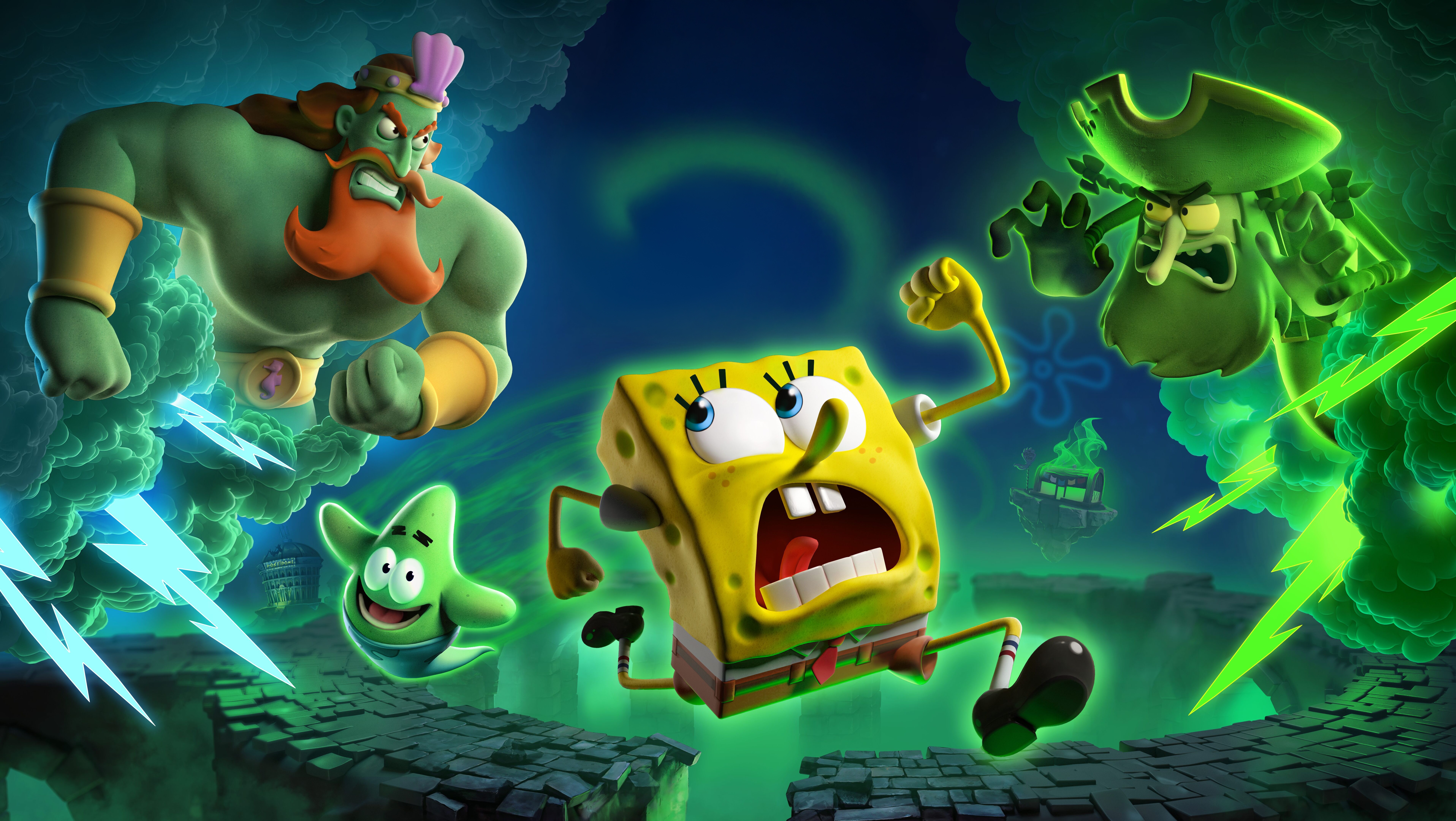 Spongebob Squarepants Titans Of The Tide HD Wallpaper