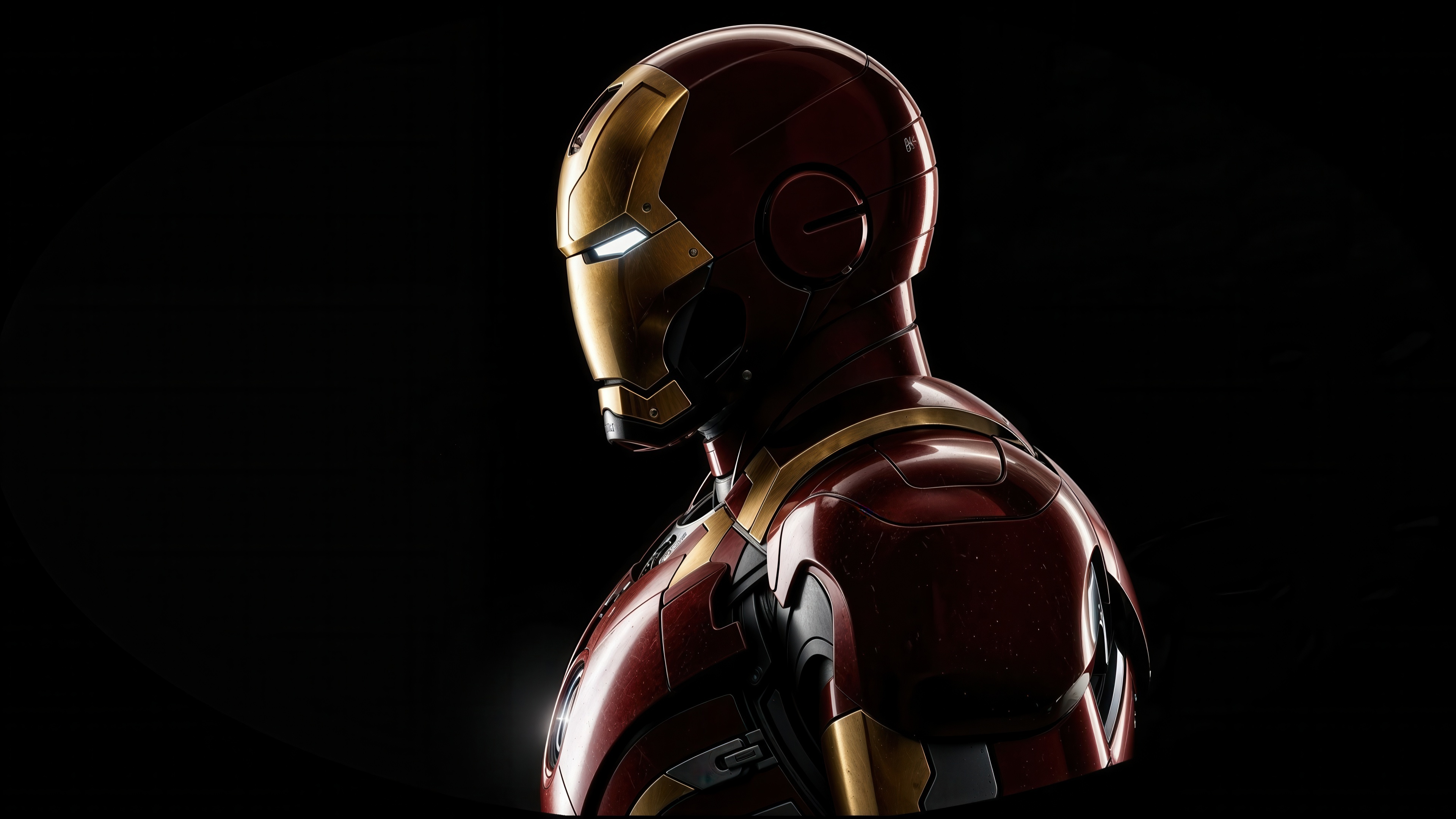 Iron Man suit in profile HD Wallpaper