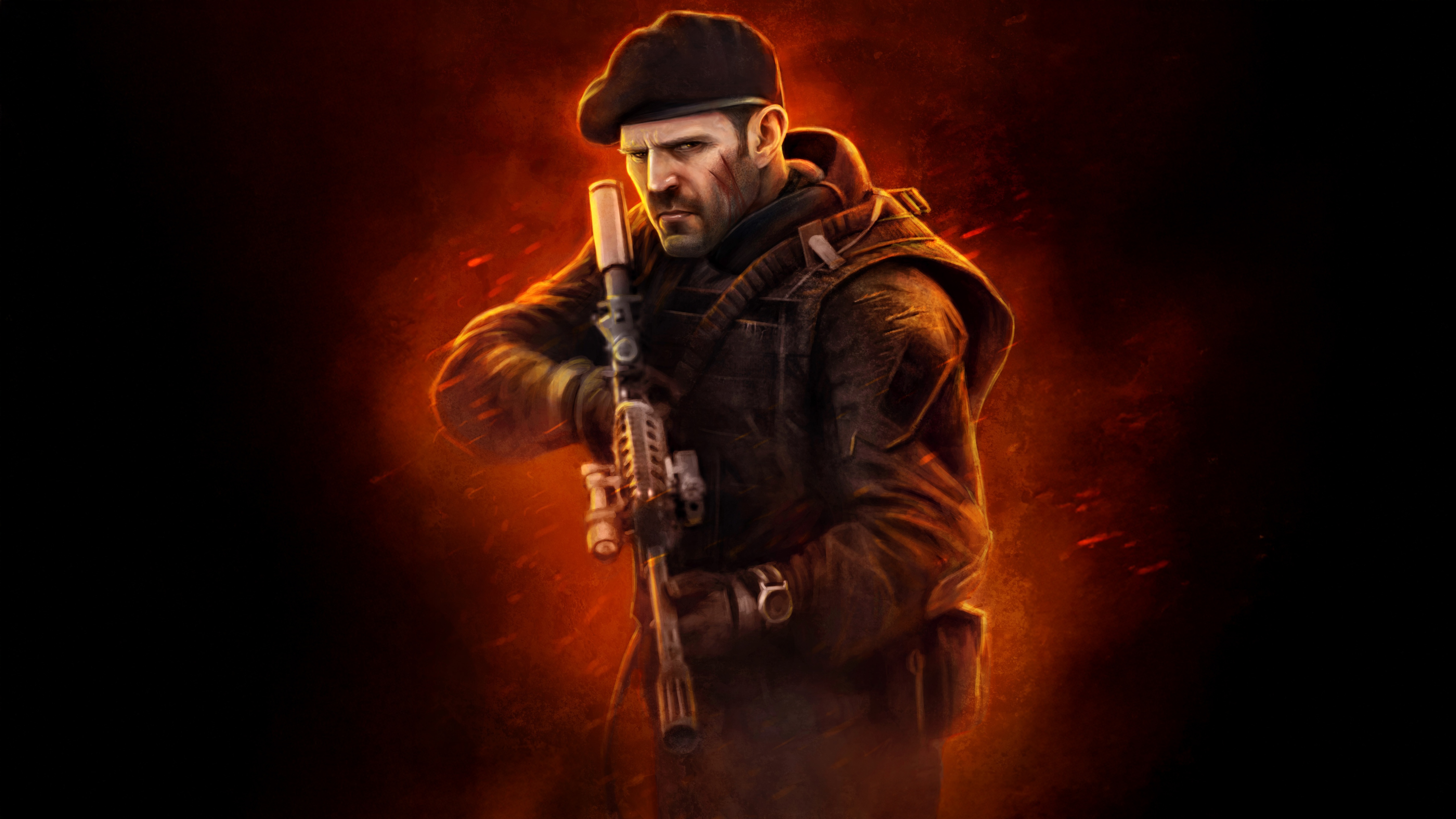 Jason Statham In The Expendables HD Wallpaper
