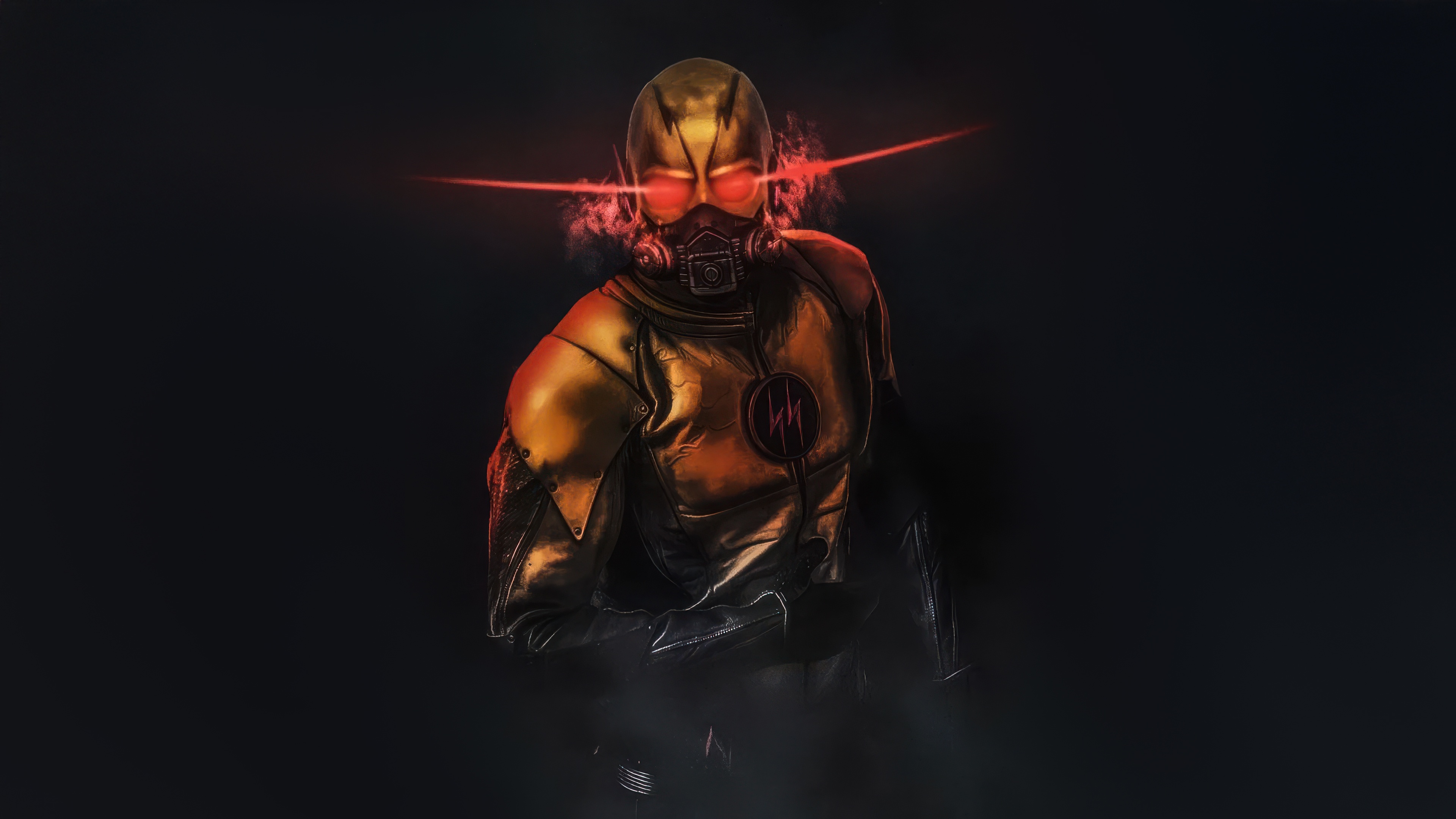 The Reverse Flash with glowing red eyes HD Wallpaper