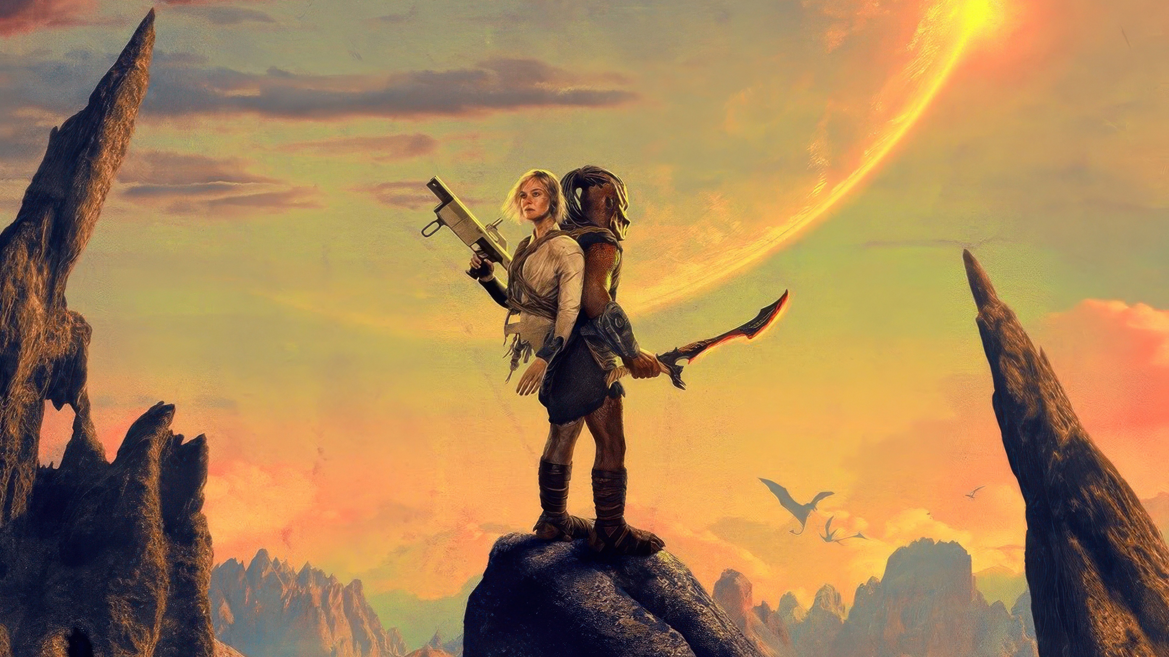 Predator Badlands 3D Art HD Wallpaper