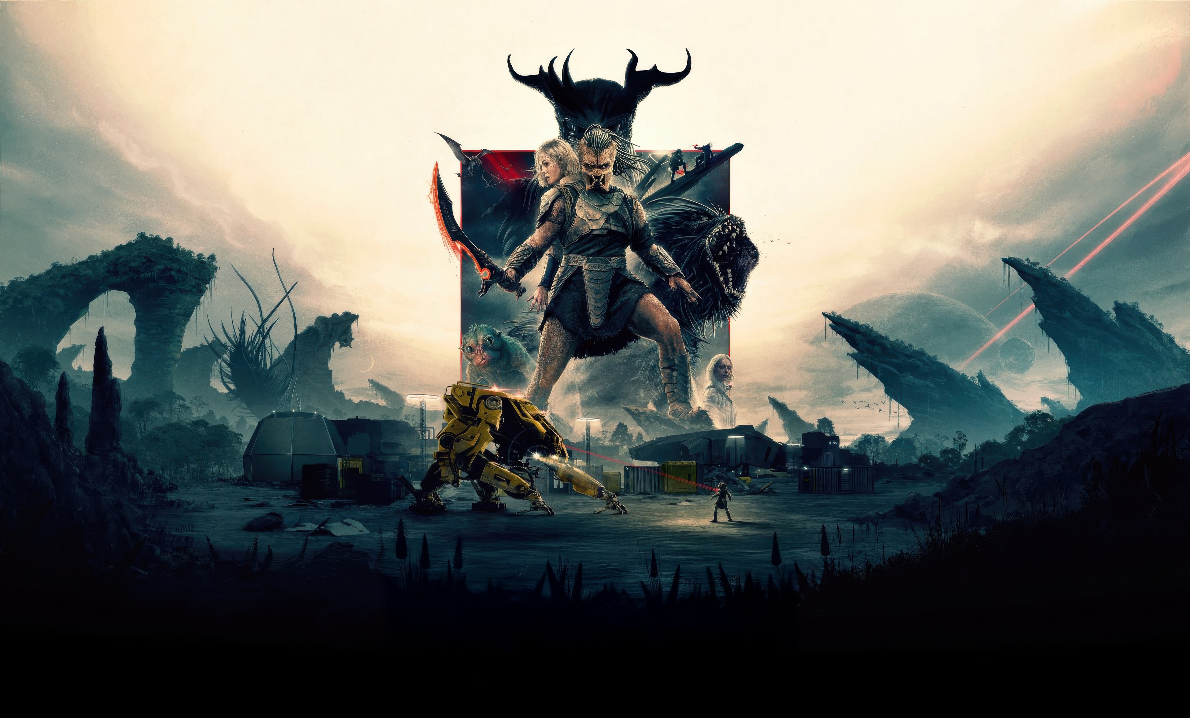 Predator Badlands 2025 HD Wallpaper