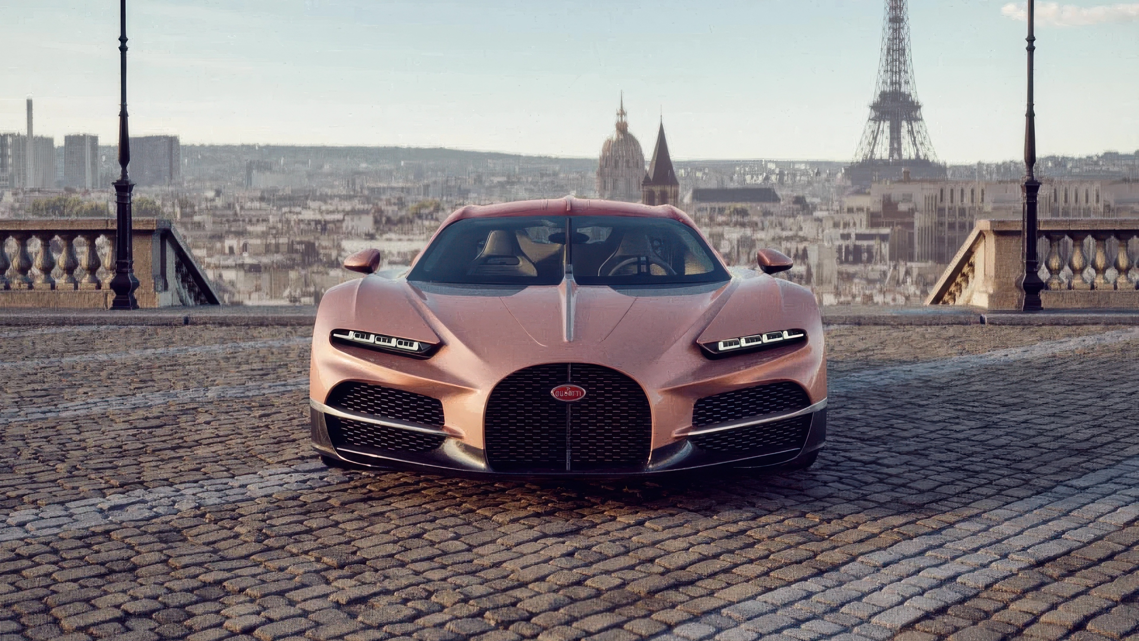 Bugatti Tourbillon in Paris HD Wallpaper